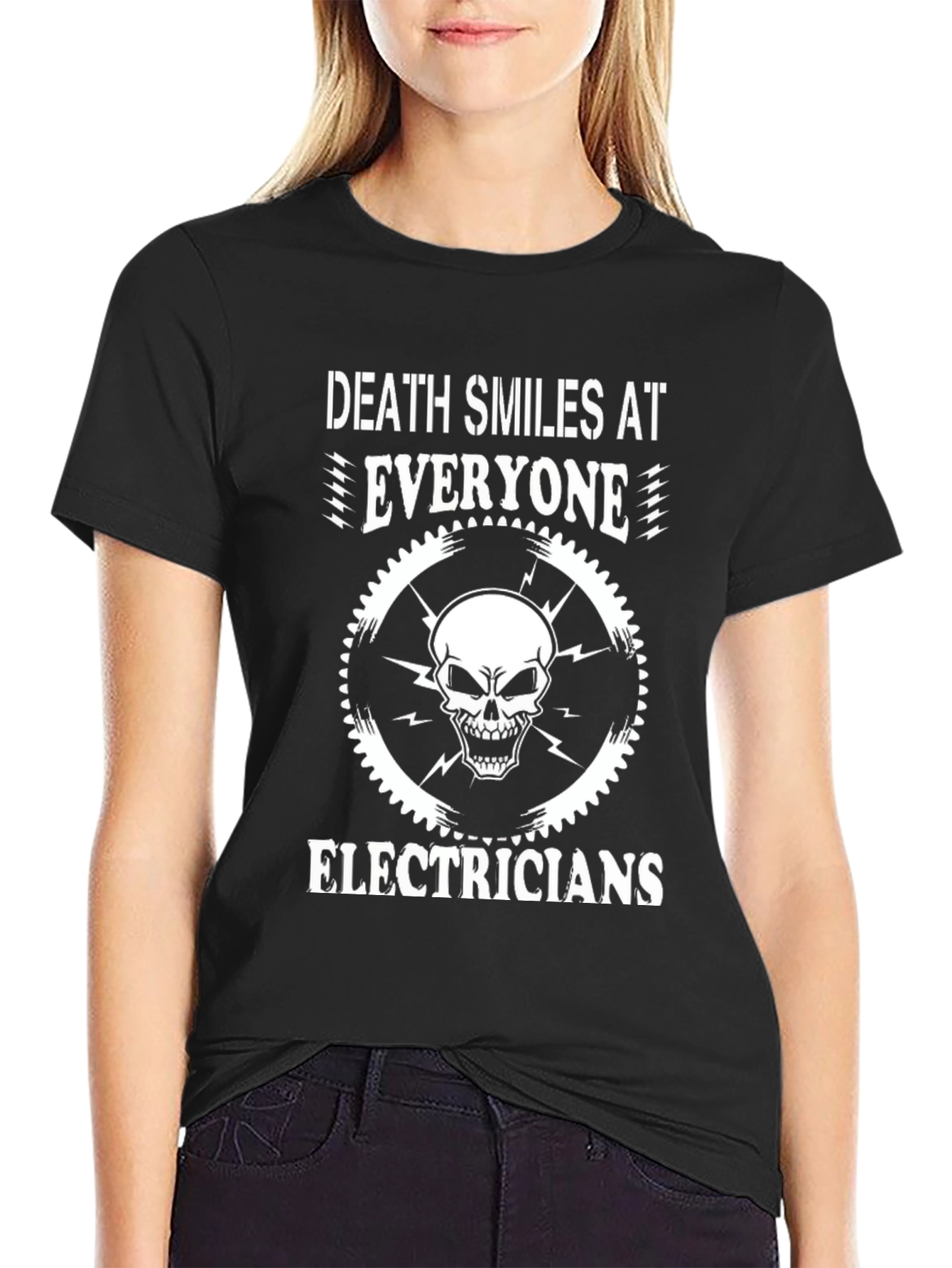 Death Smiles Electricians T-Shirt