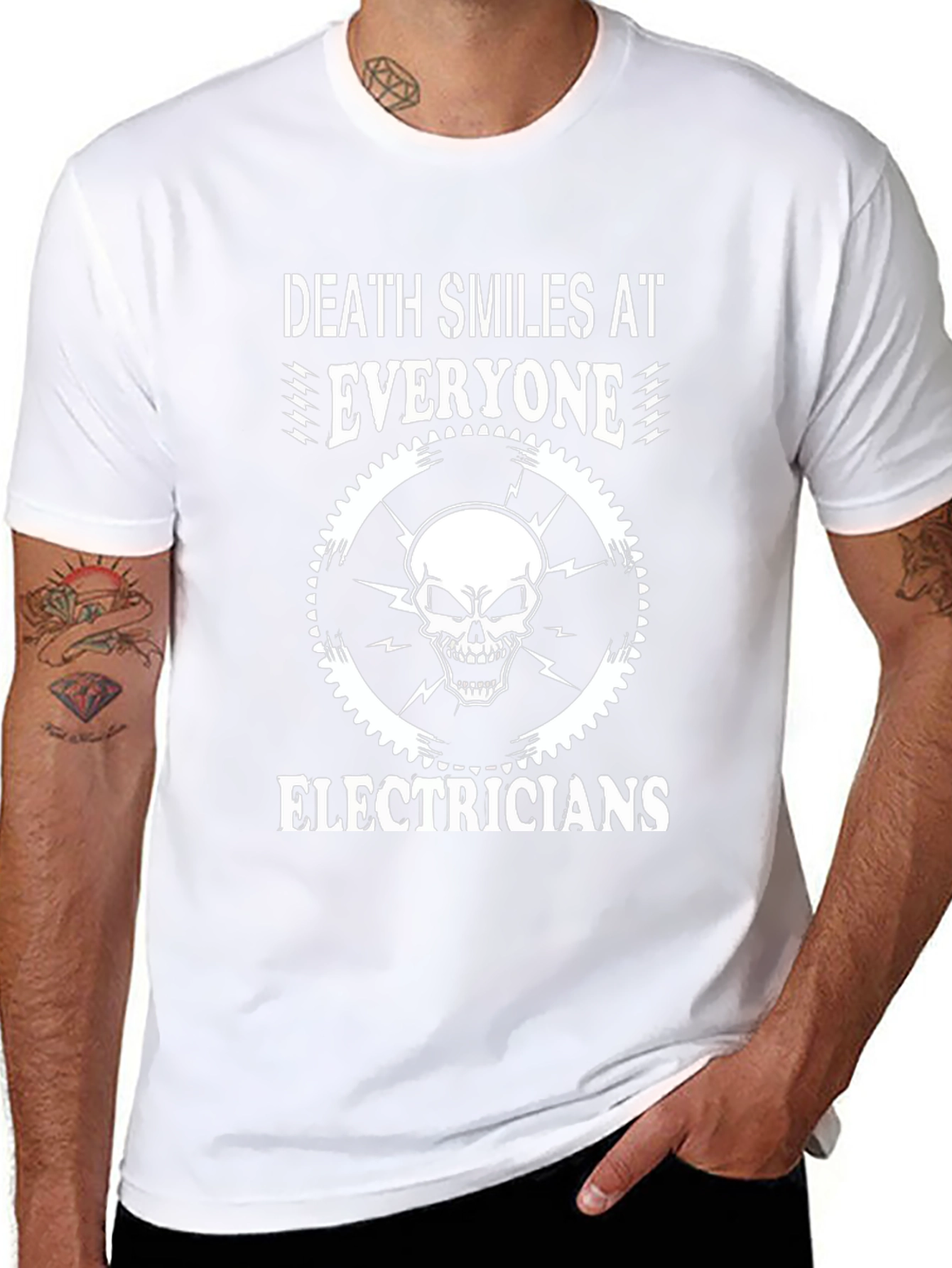 Death Smiles Electricians T-Shirt