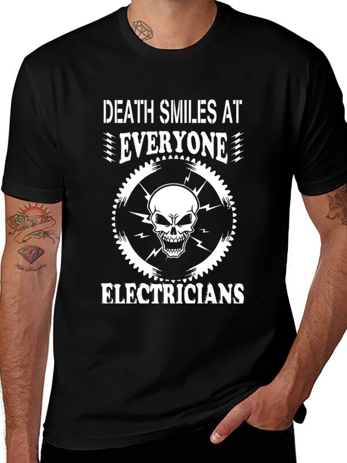 Death Smiles Electricians T-Shirt