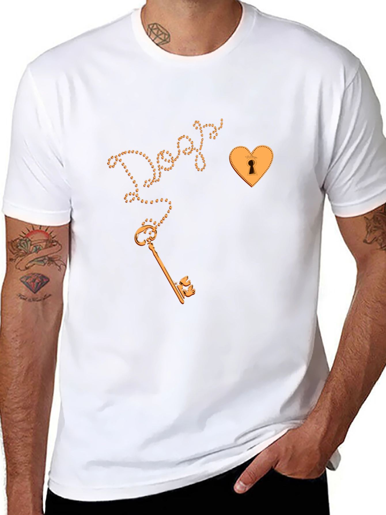 Key to My Heart Graphic Tee - Black