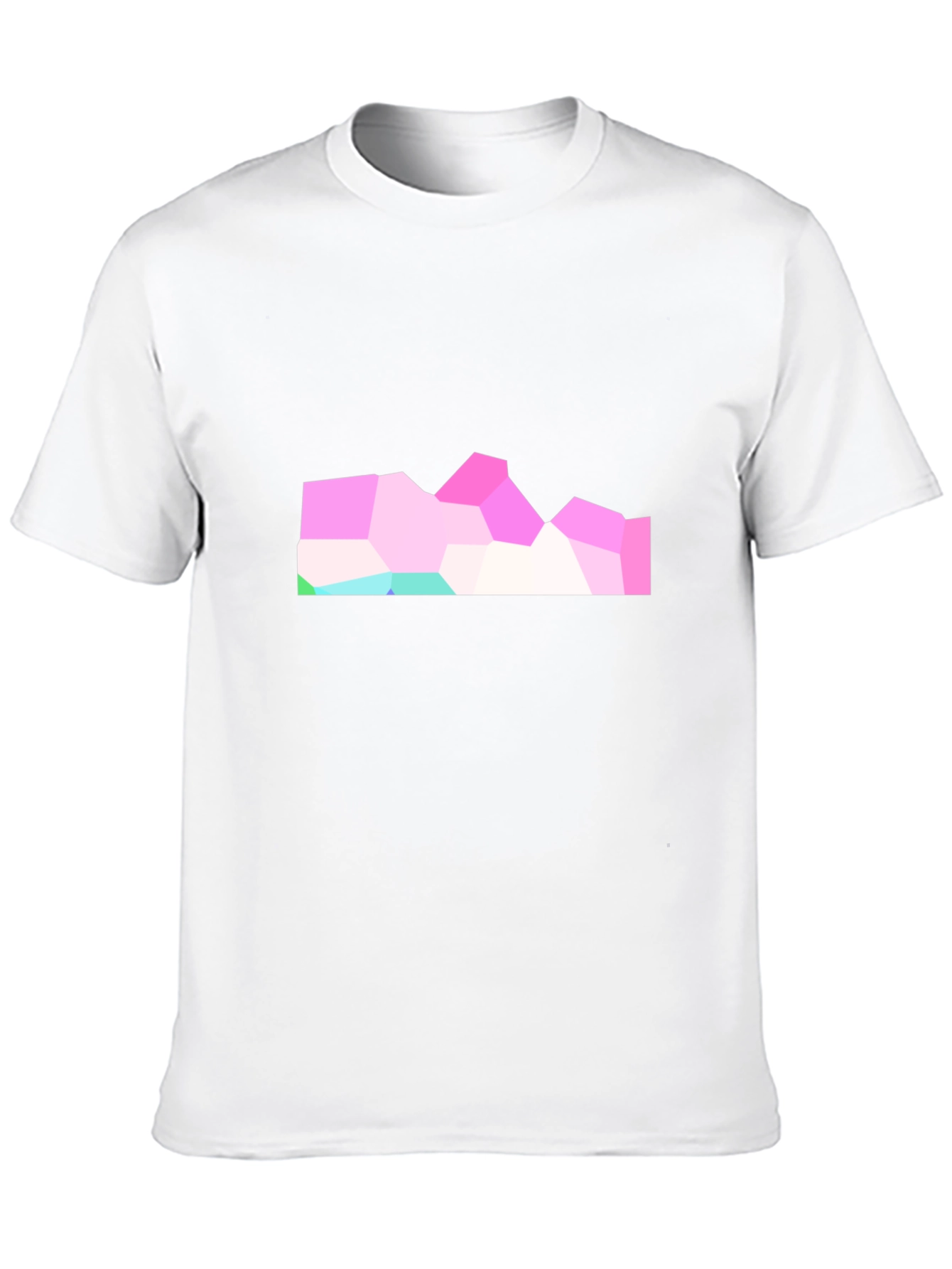 Geometric Mountain Graphic Black Tee