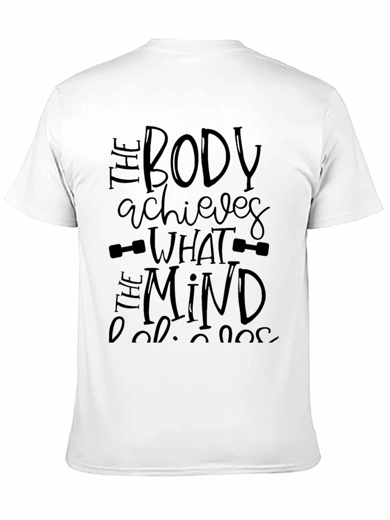 Motivational Black Gym T-Shirt