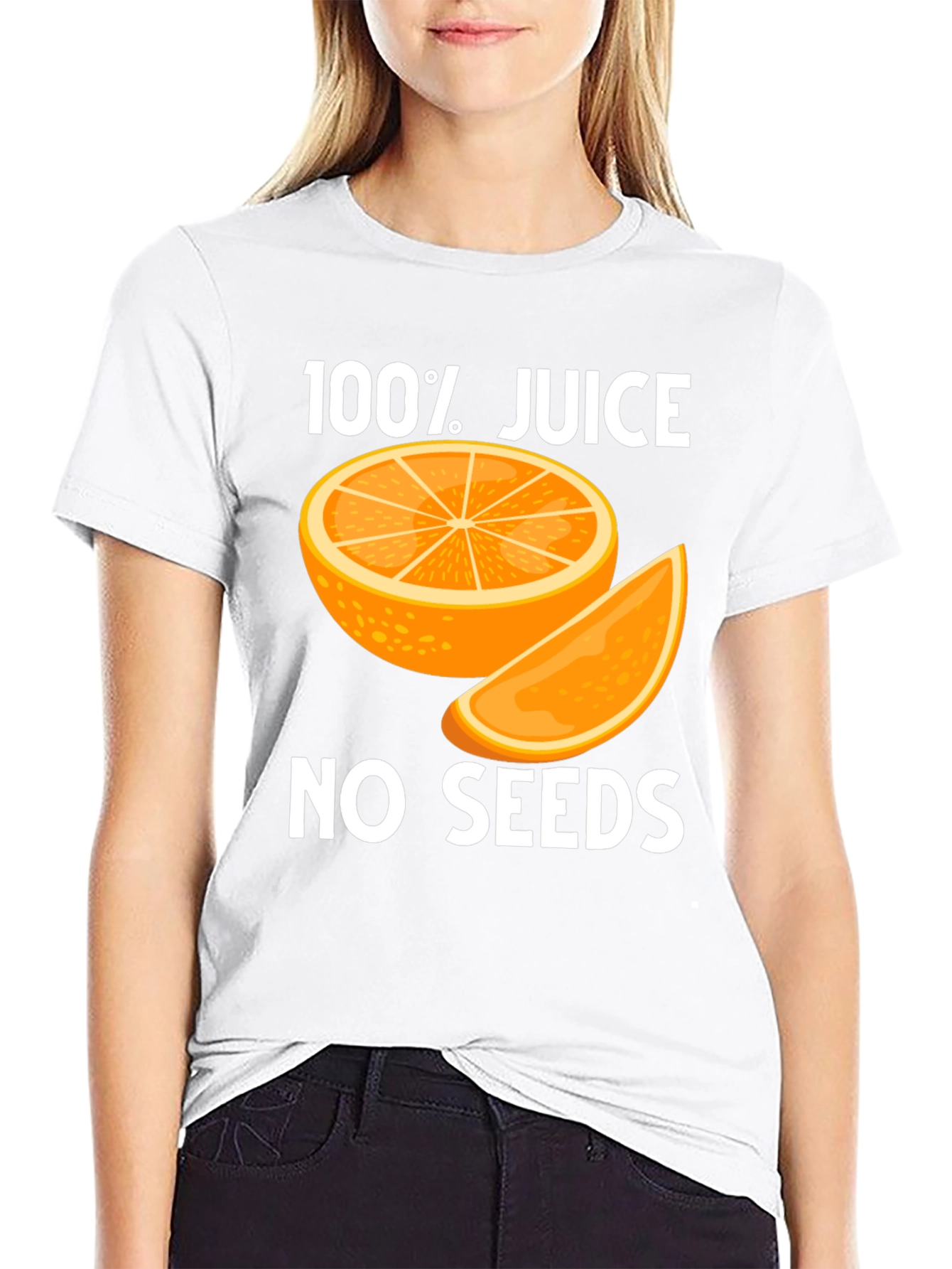 100% Juice No Seeds Black T-Shirt
