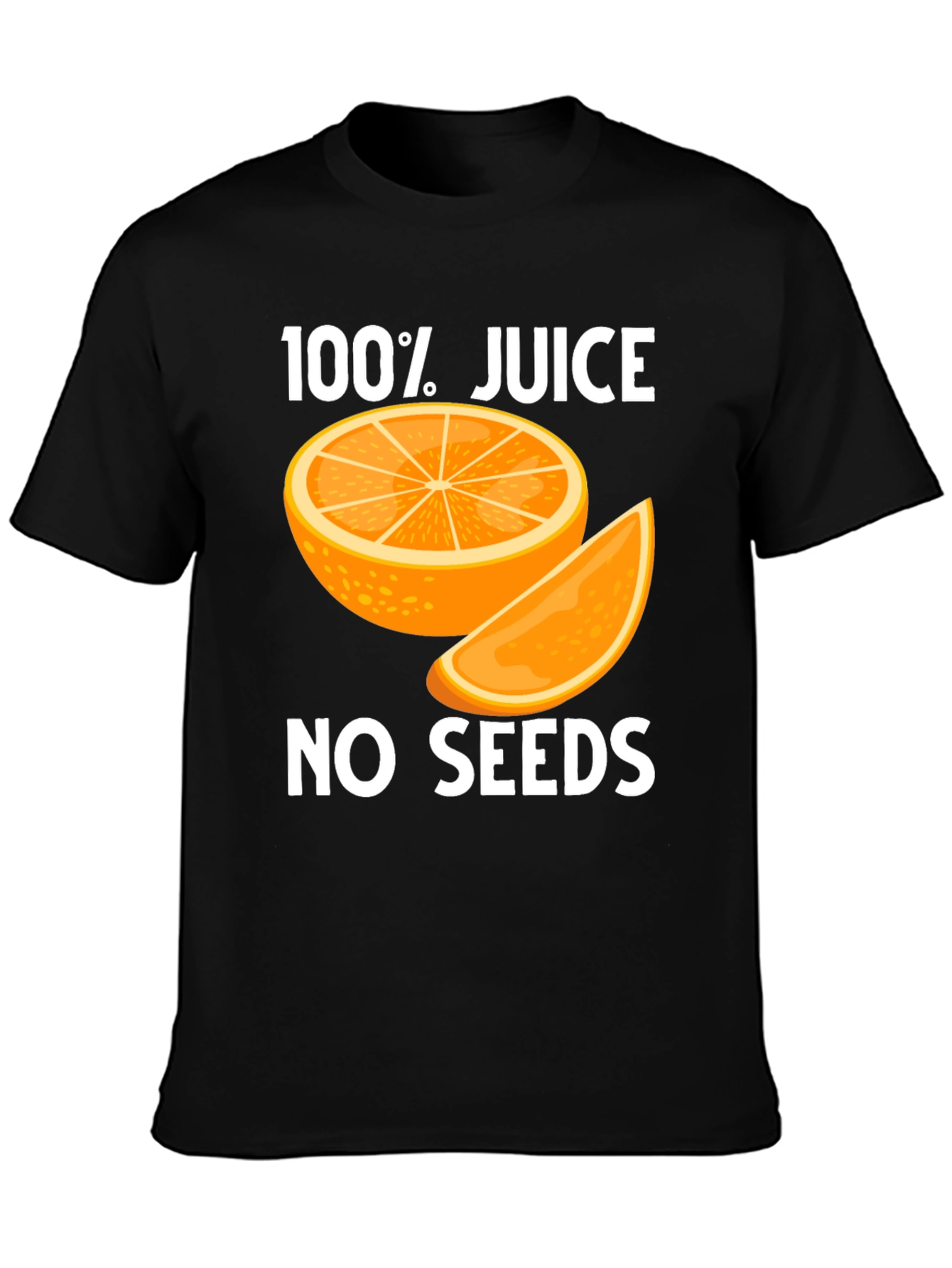 100% Juice No Seeds Black T-Shirt