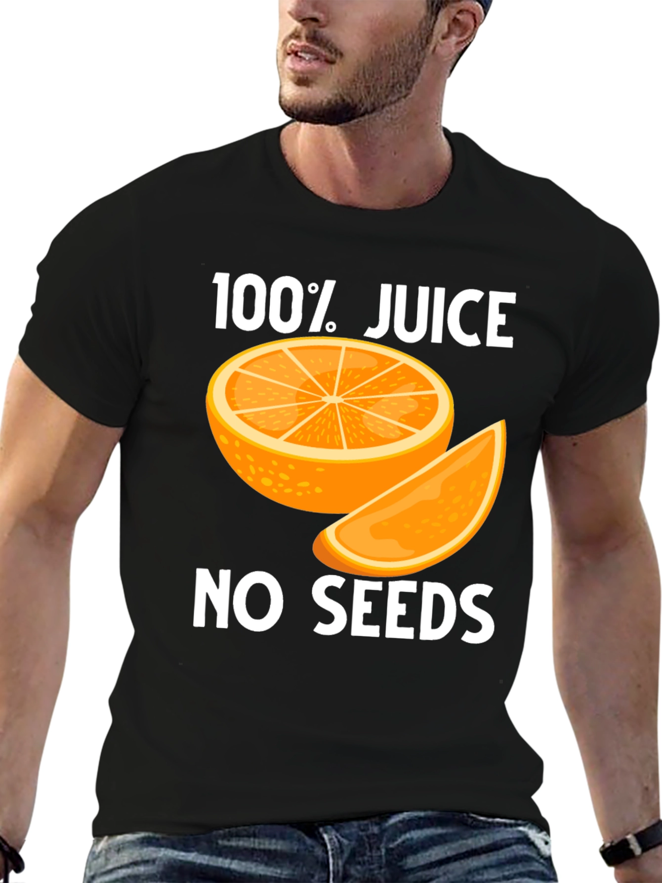 100% Juice No Seeds Black T-Shirt