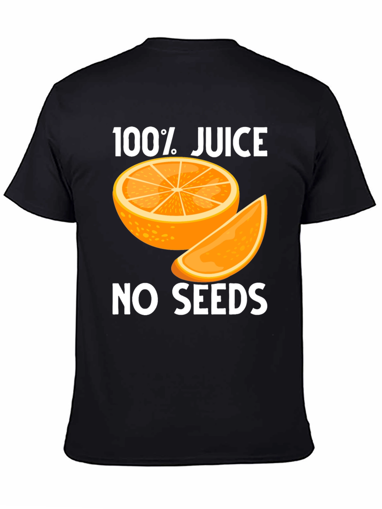 100% Juice No Seeds Black T-Shirt