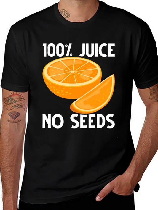 100% Juice No Seeds Black T-Shirt