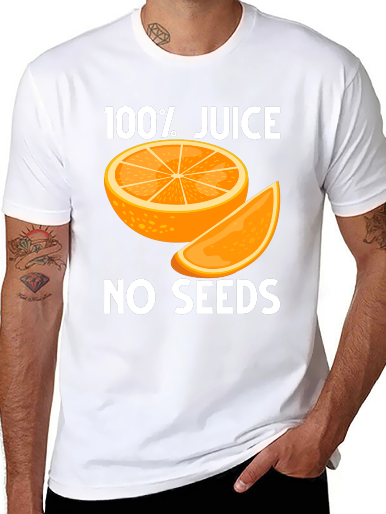 100% Juice No Seeds Black T-Shirt