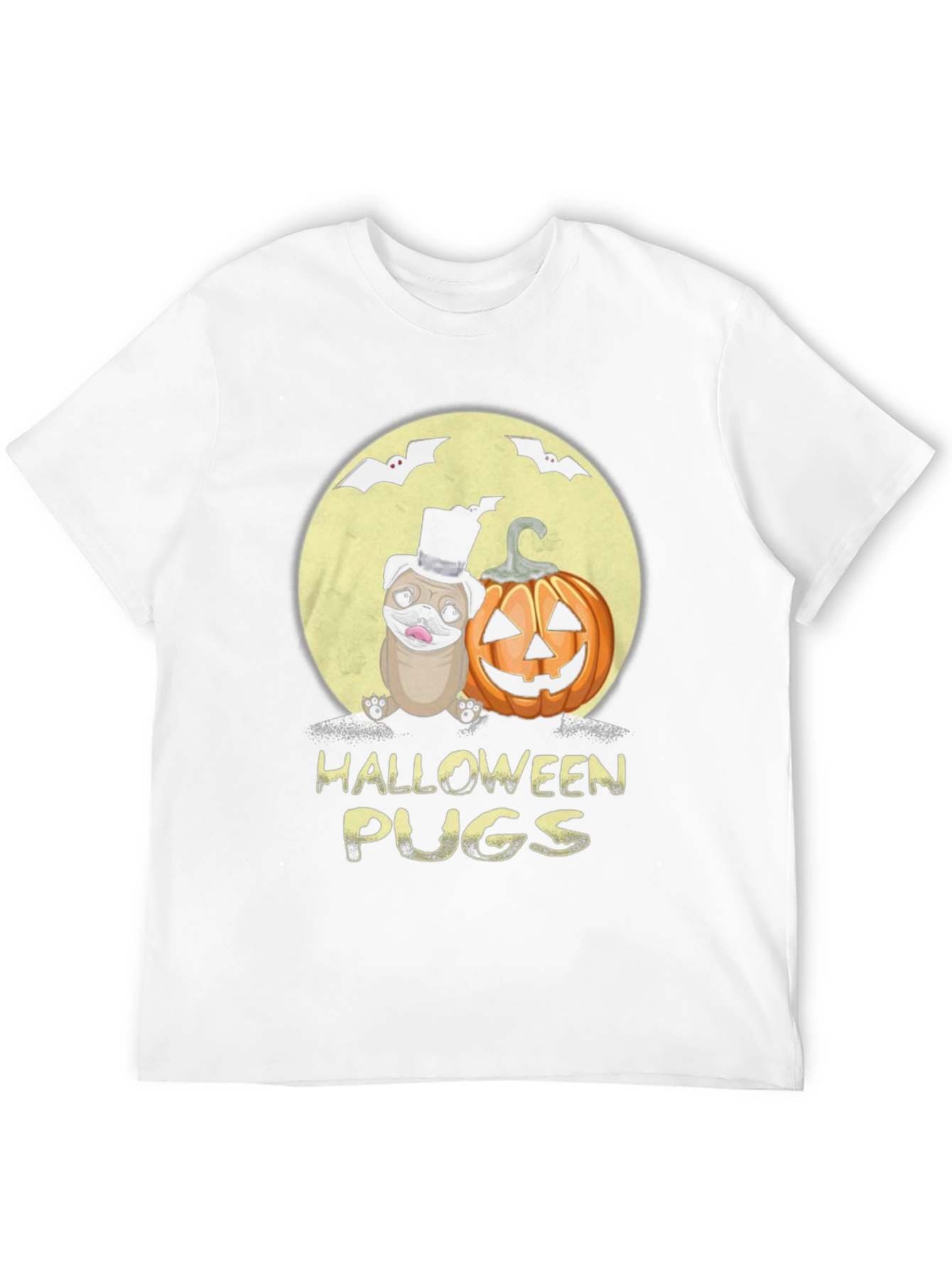 Halloween Pugs Graphic Tee - Spooky Season!