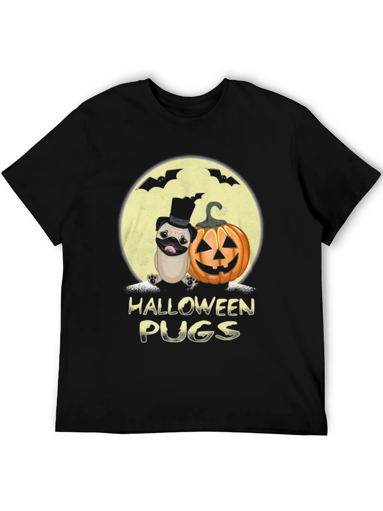 Halloween Pugs Graphic Tee - Spooky Season!