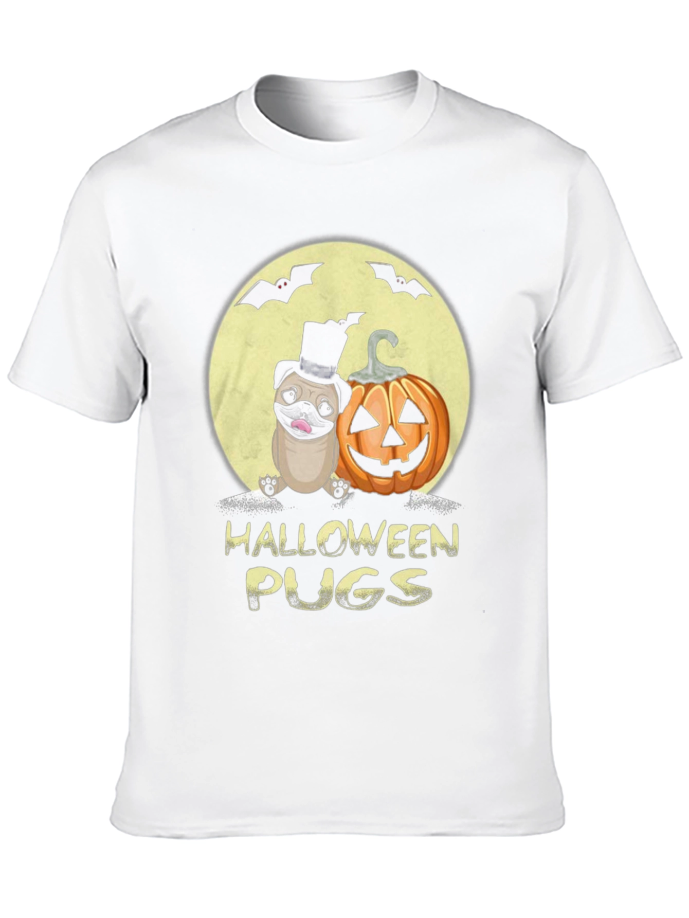 Halloween Pugs Graphic Tee - Spooky Season!
