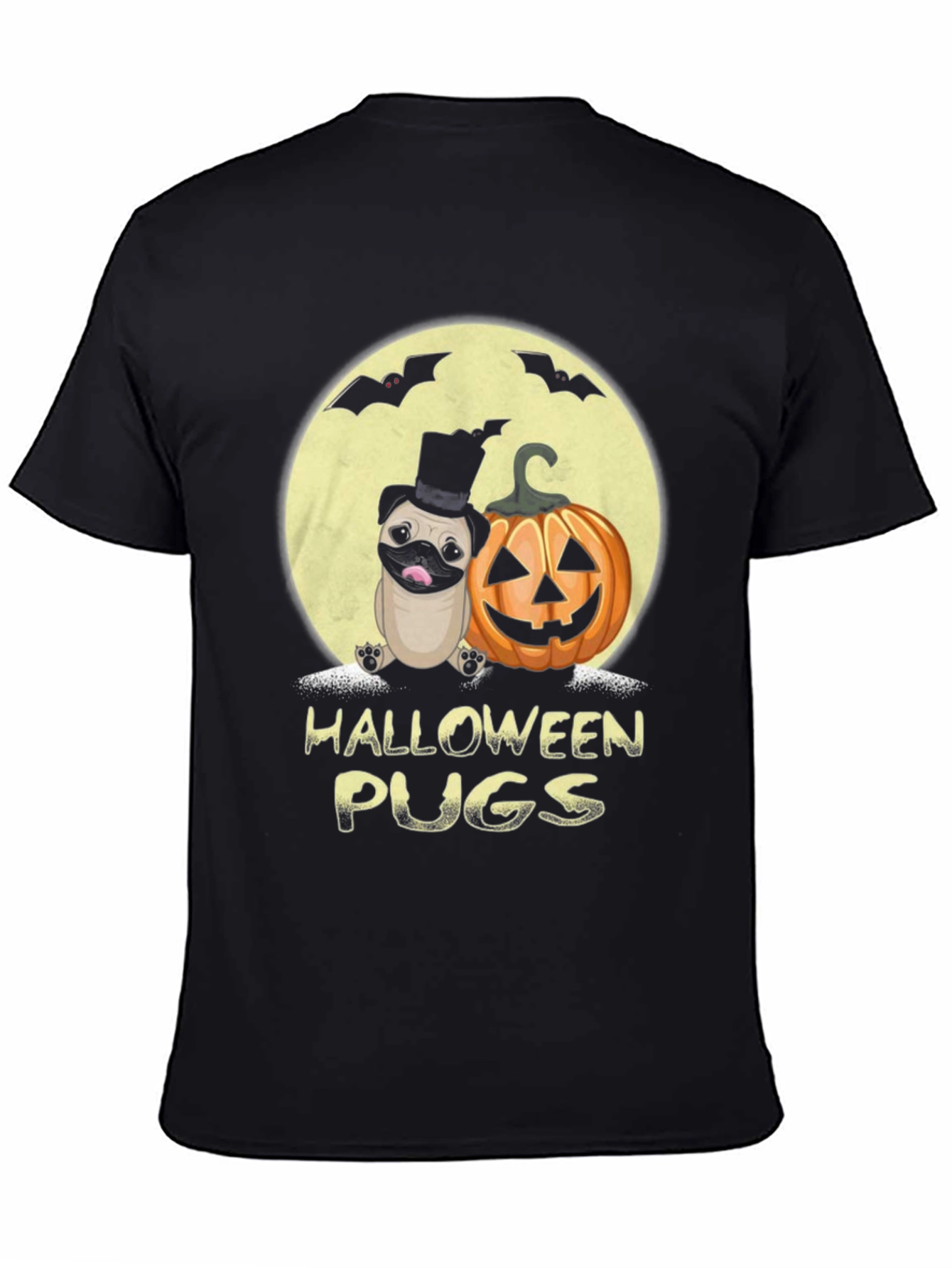 Halloween Pugs Graphic Tee - Spooky Season!