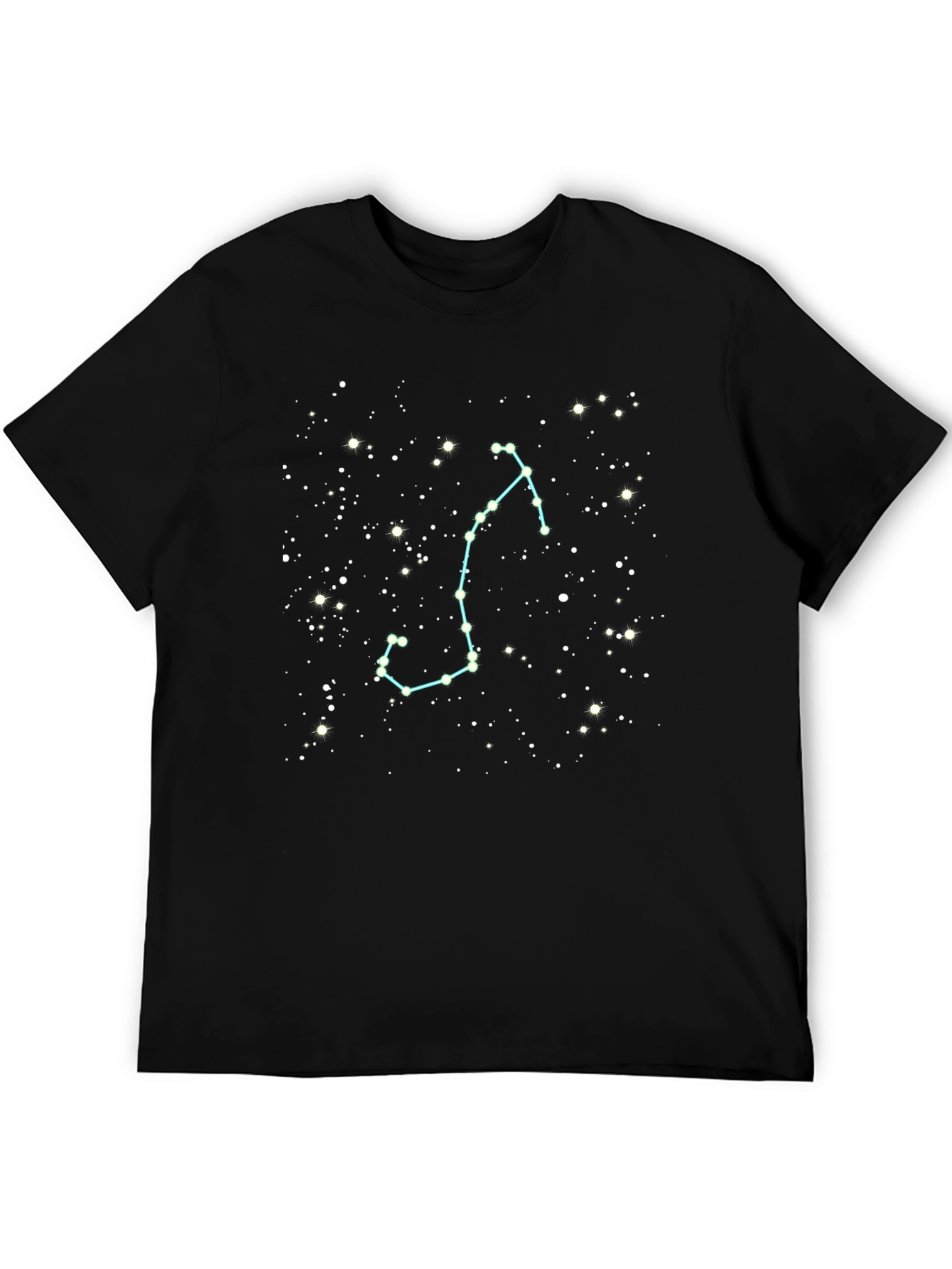 Scorpio Constellation Graphic Tee - Black