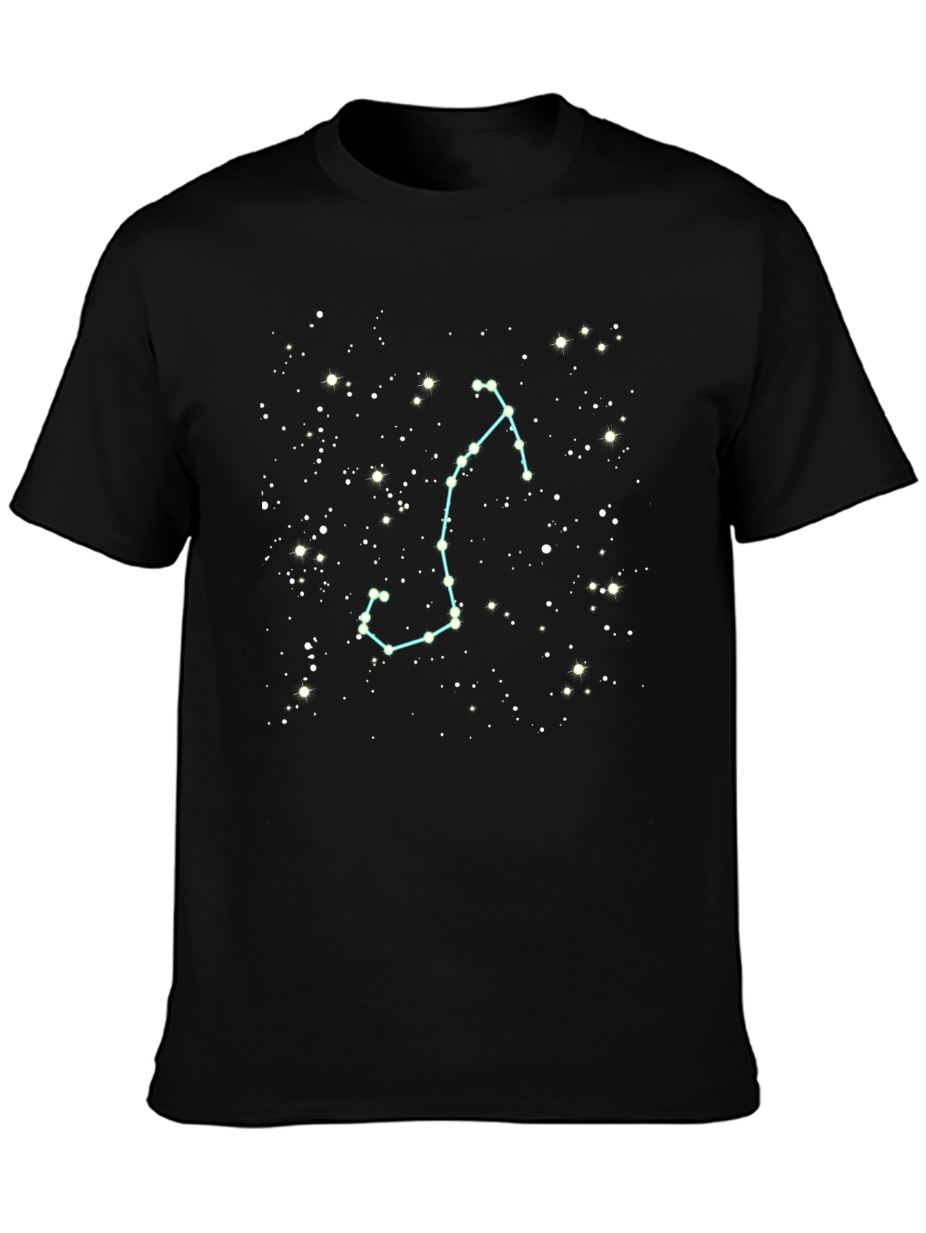 Scorpio Constellation Graphic Tee - Black