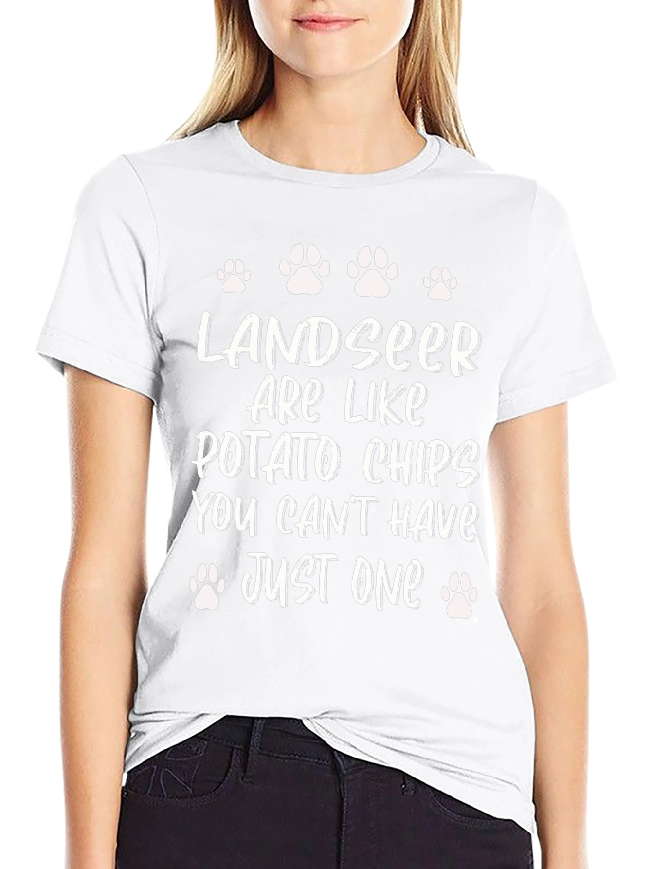 Landseer Potato Chips T-Shirt - Dog Lover Tee