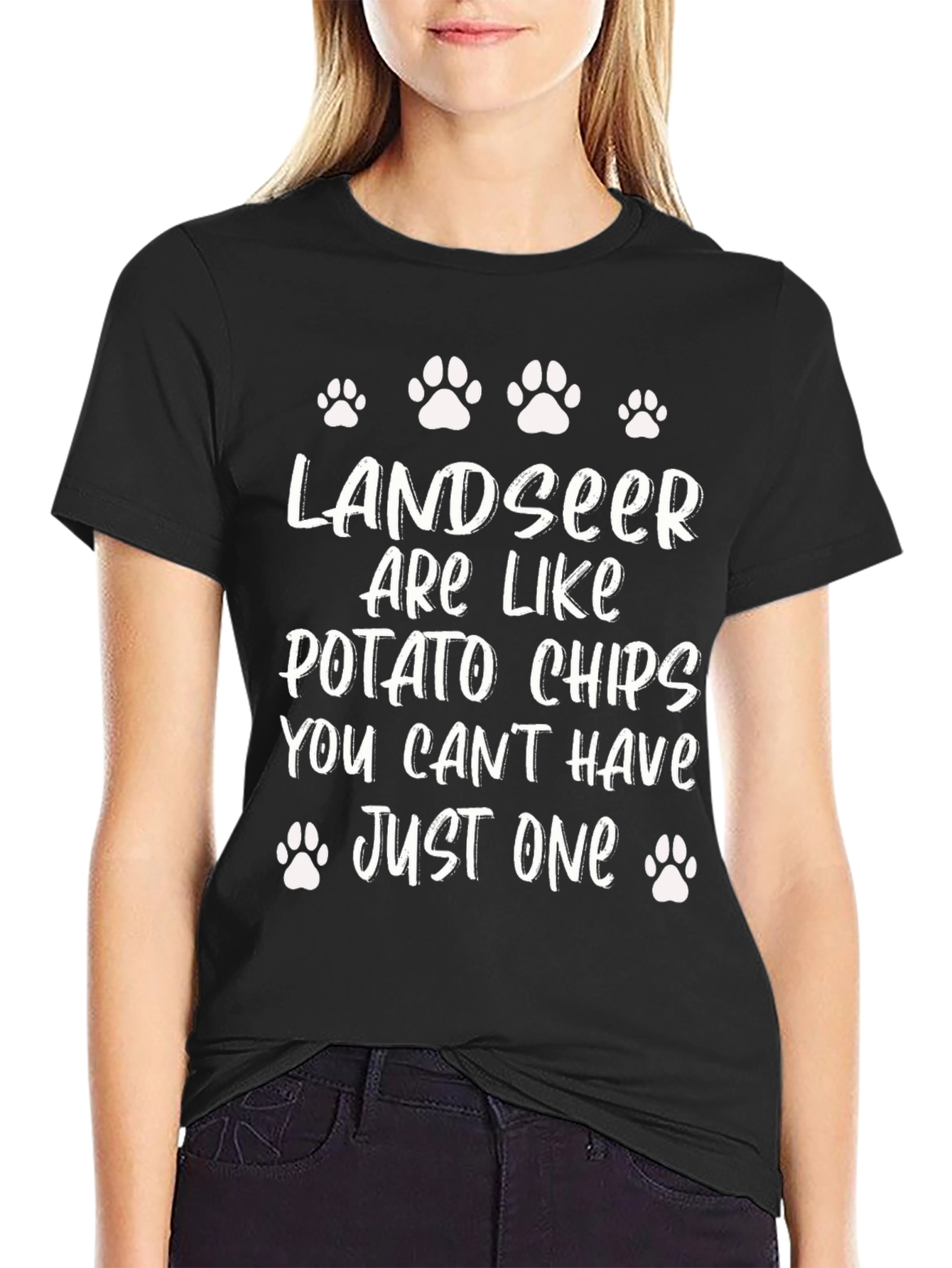 Landseer Potato Chips T-Shirt - Dog Lover Tee