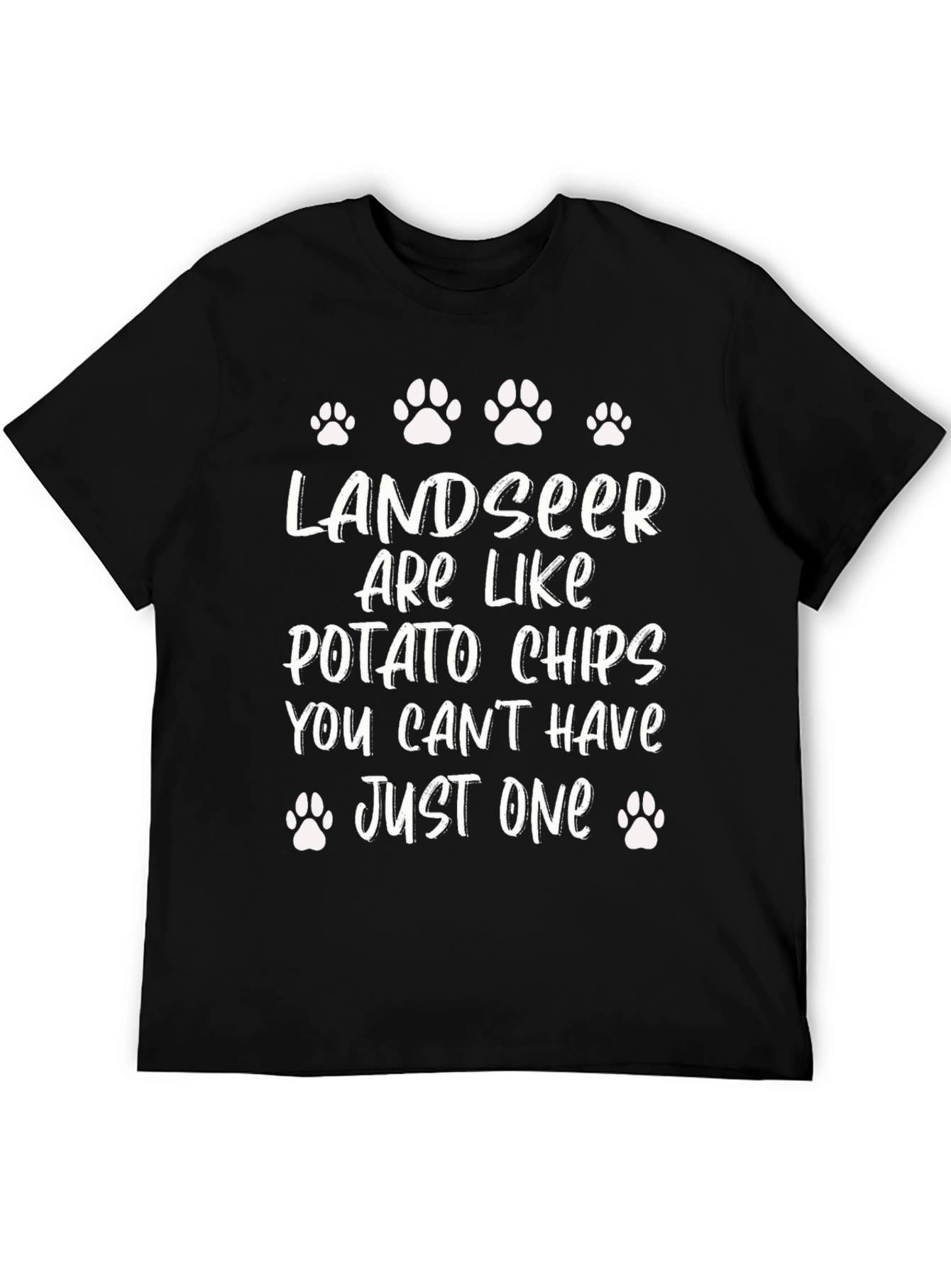 Landseer Potato Chips T-Shirt - Dog Lover Tee