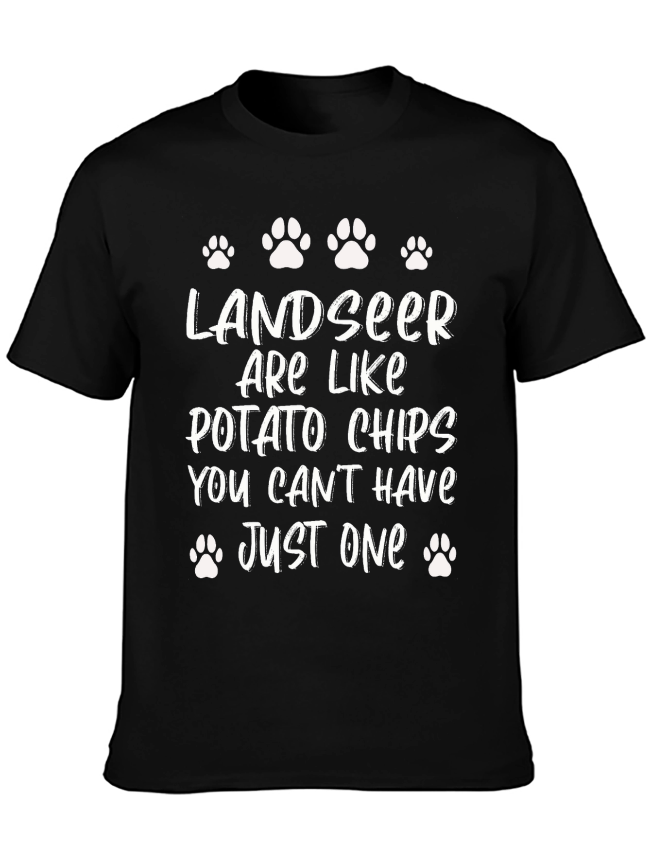 Landseer Potato Chips T-Shirt - Dog Lover Tee