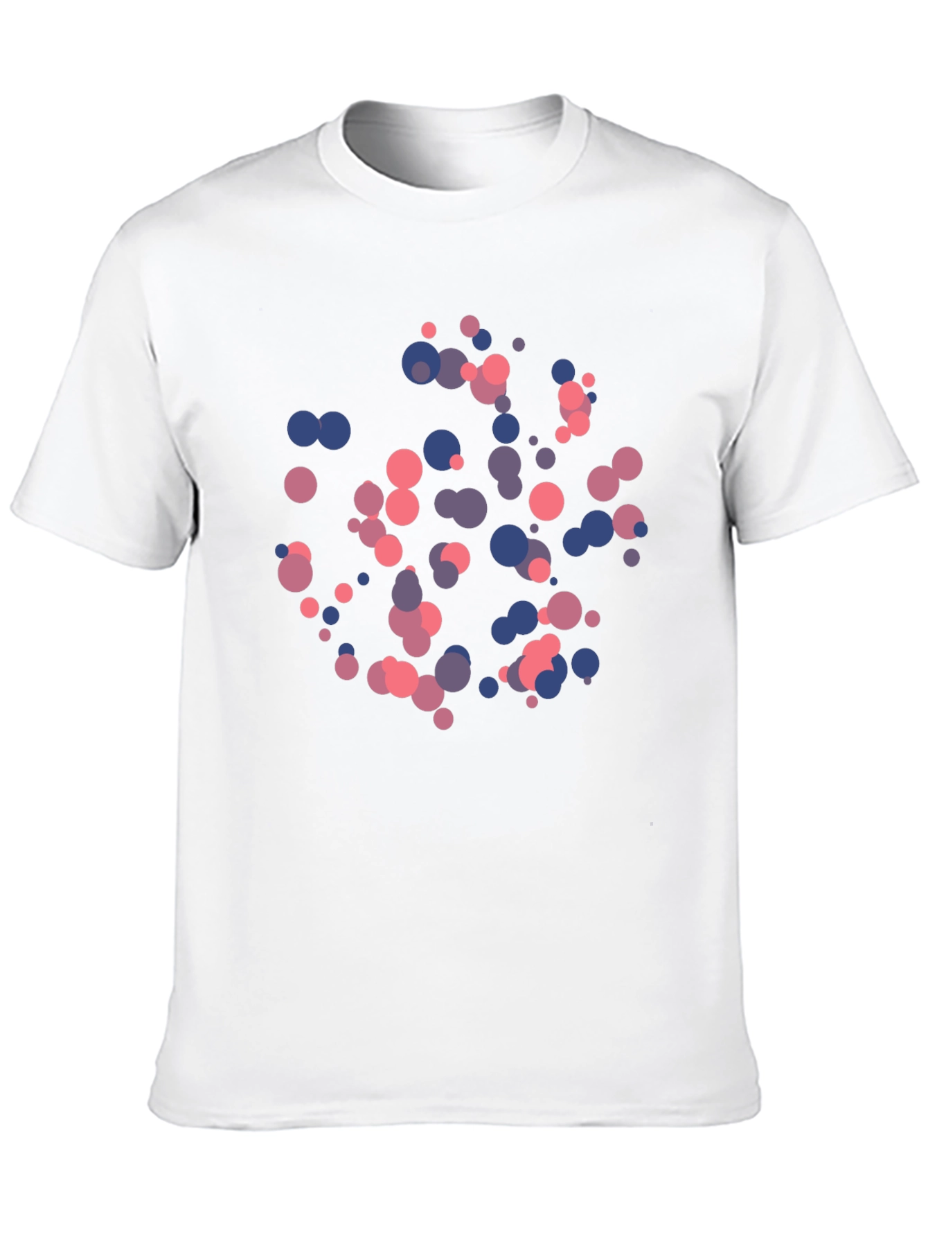 Modern Art Circles Tee - Black Cotton Blend