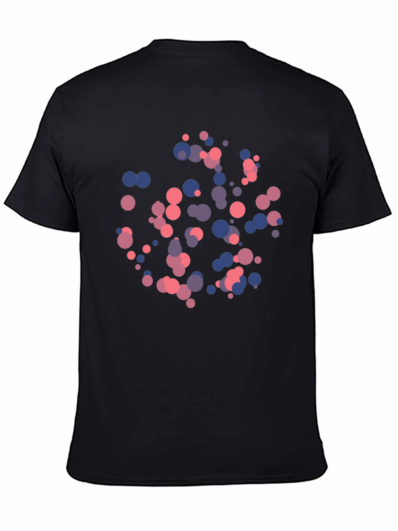 Modern Art Circles Tee - Black Cotton Blend