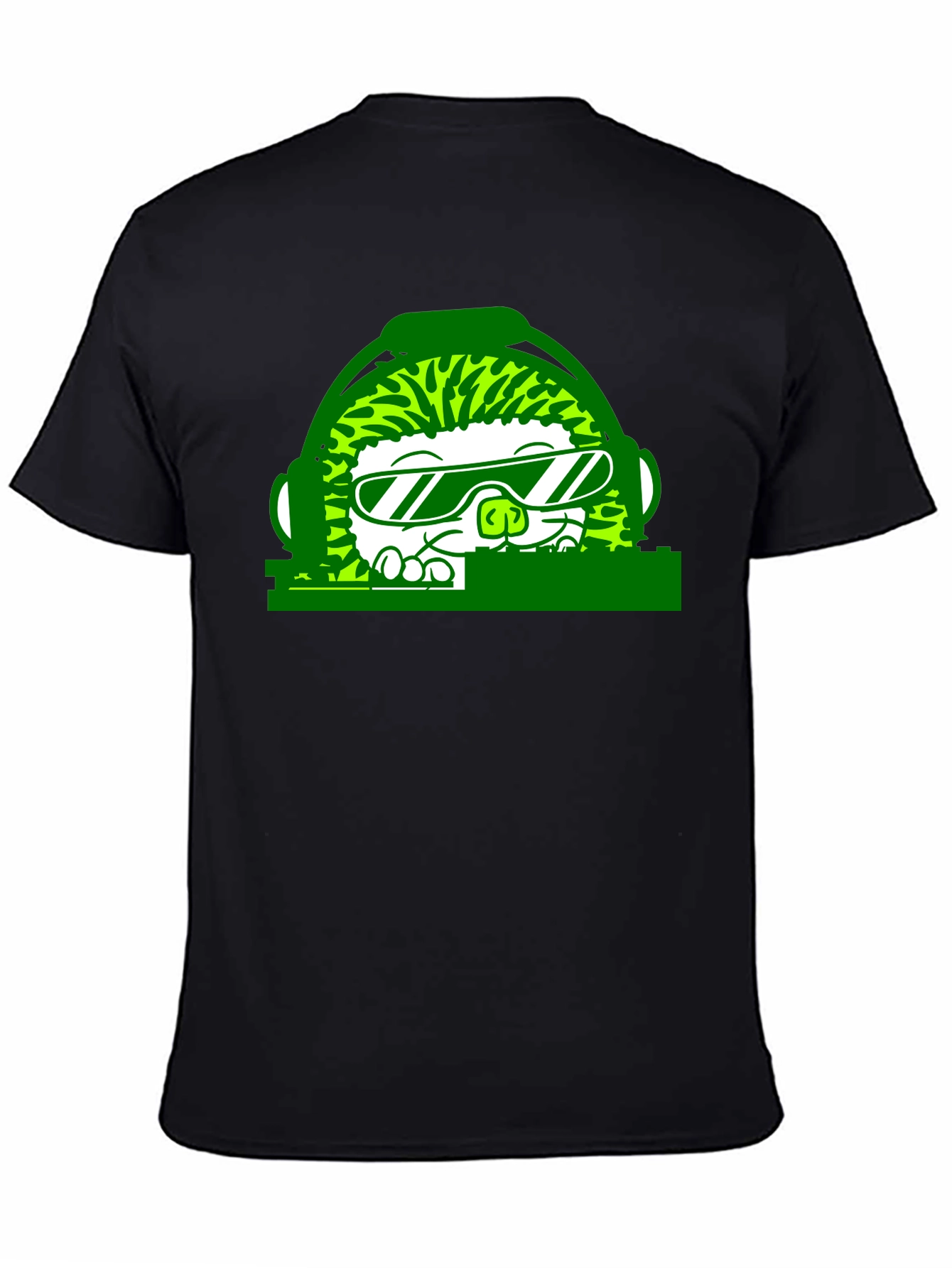 DJ Hedgehog Graphic Tee - Cool Novelty T-Shirt