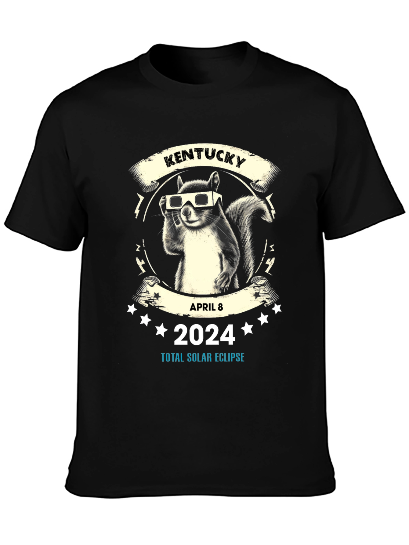 Kentucky Solar Eclipse 2024 Squirrel T-Shirt
