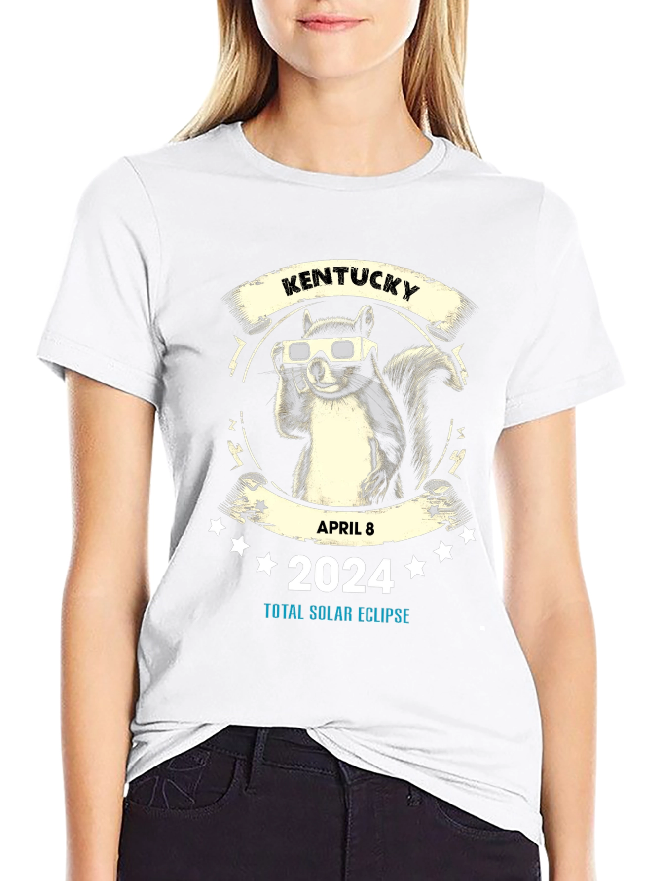 Kentucky Solar Eclipse 2024 Squirrel T-Shirt