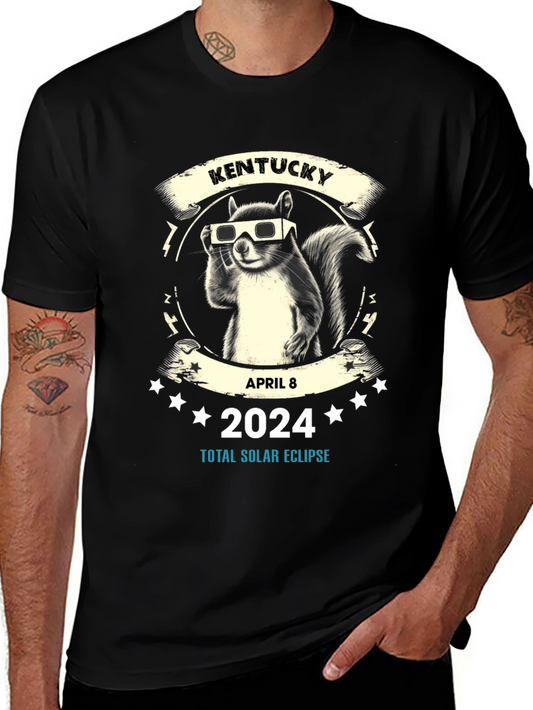 Kentucky Solar Eclipse 2024 Squirrel T-Shirt
