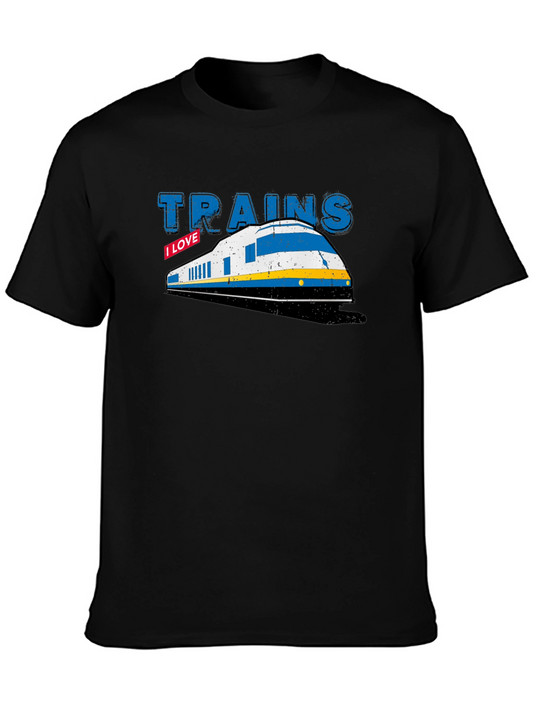 I Love Trains Graphic Tee