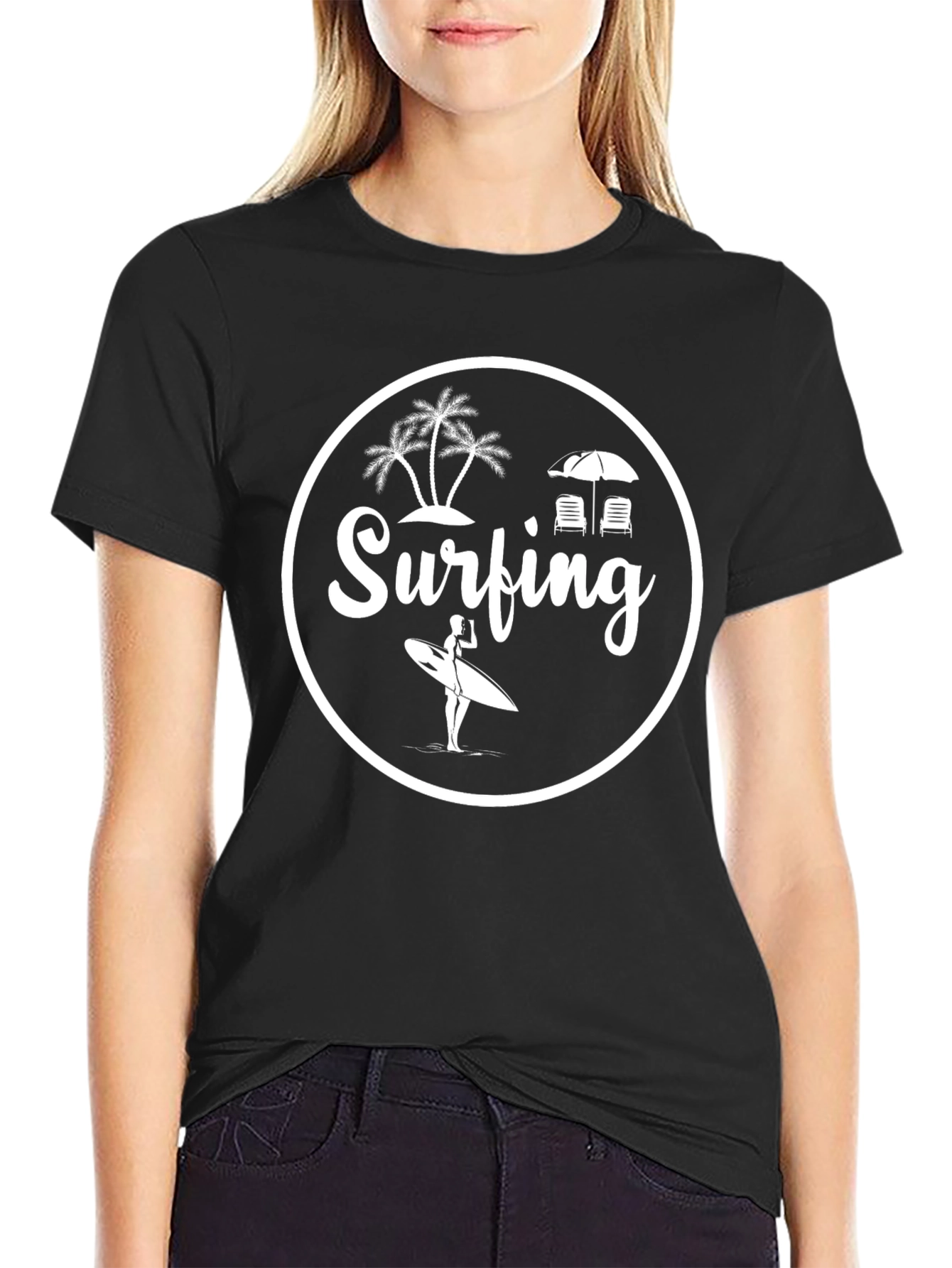 Surfing Graphic Tee - Beach Lifestyle T-Shirt