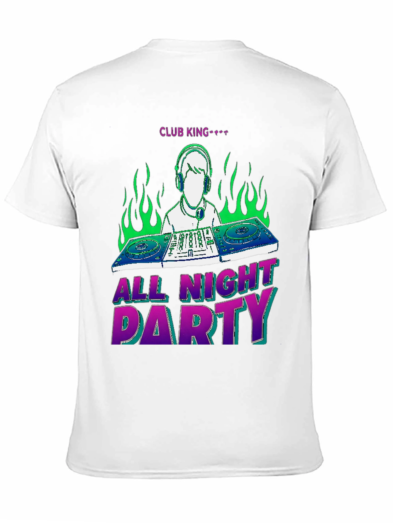 Club King All Night Party Graphic Tee