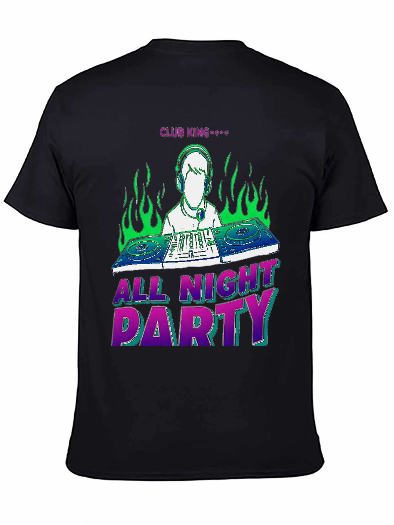 Club King All Night Party Graphic Tee