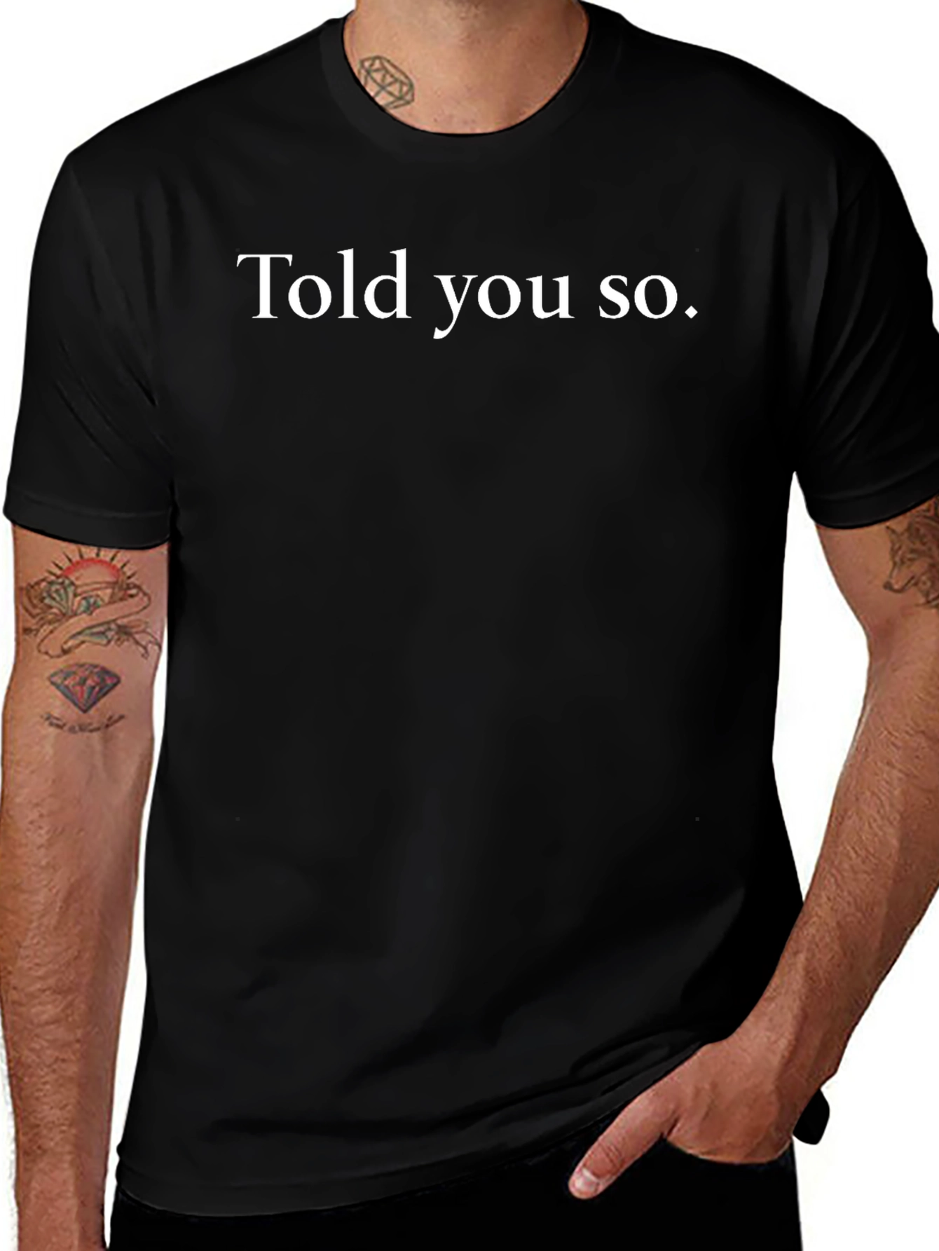 Told You So Black Graphic Tee