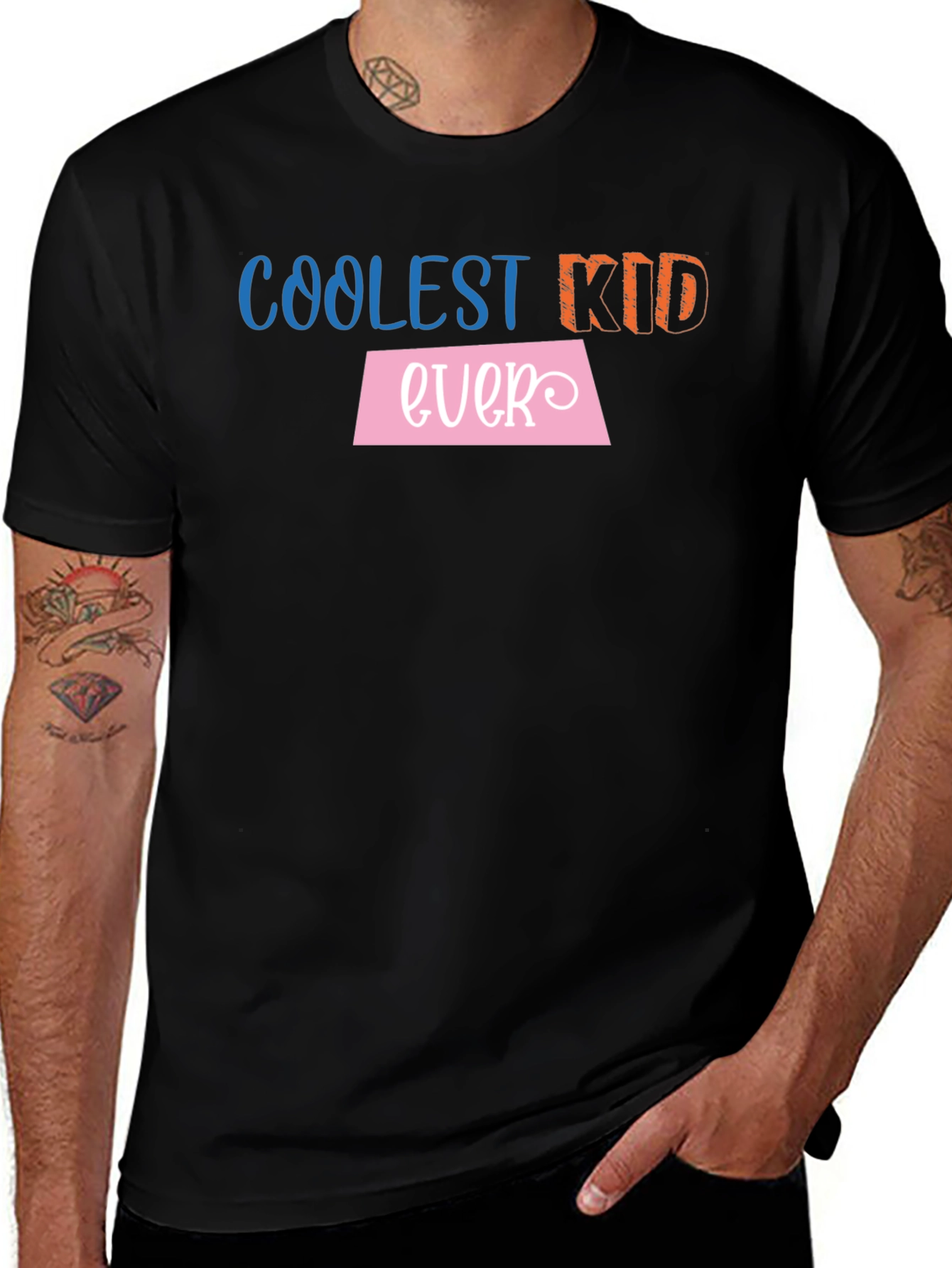 Coolest Kid Ever Black Graphic Tee