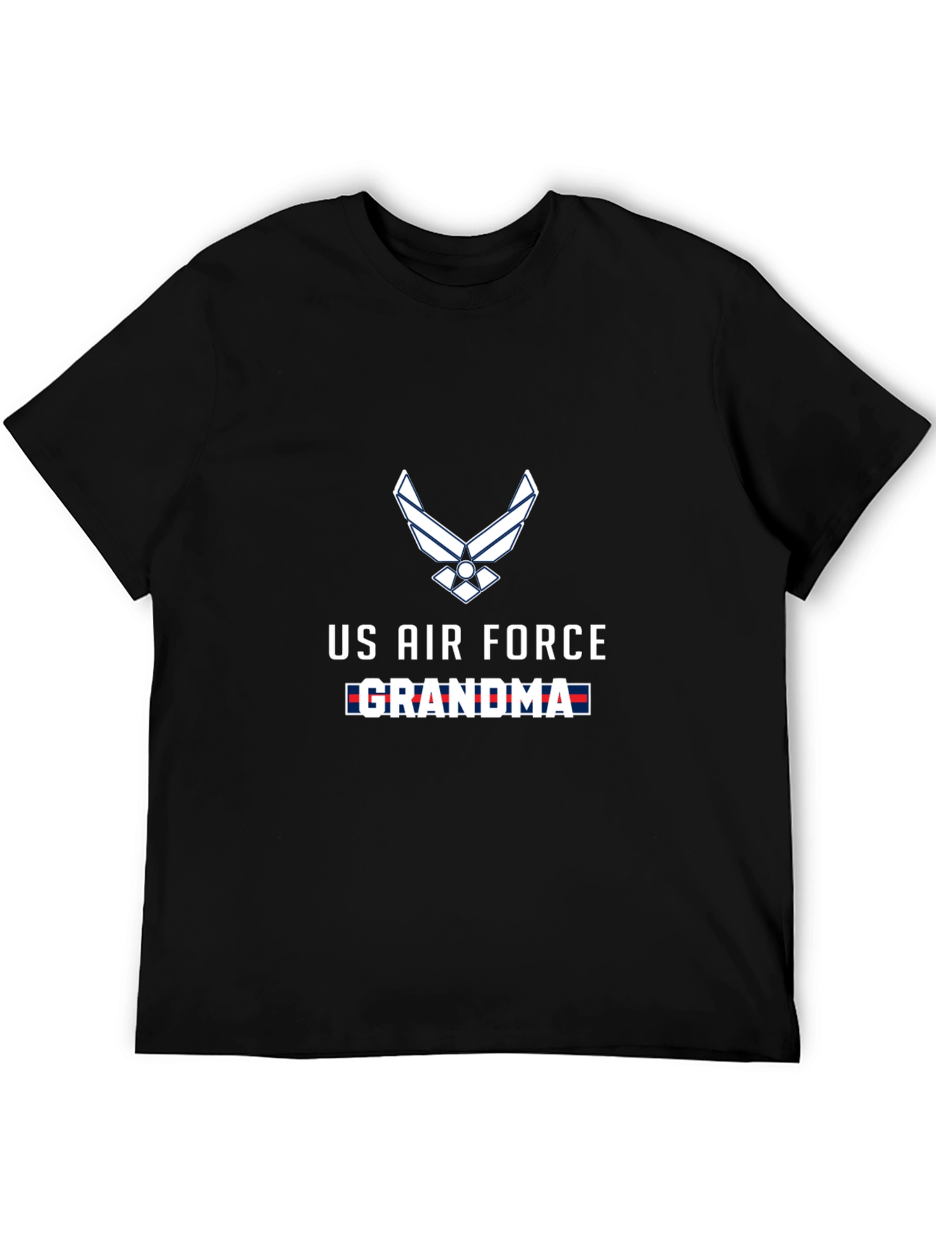 US Air Force Grandma Black T-Shirt