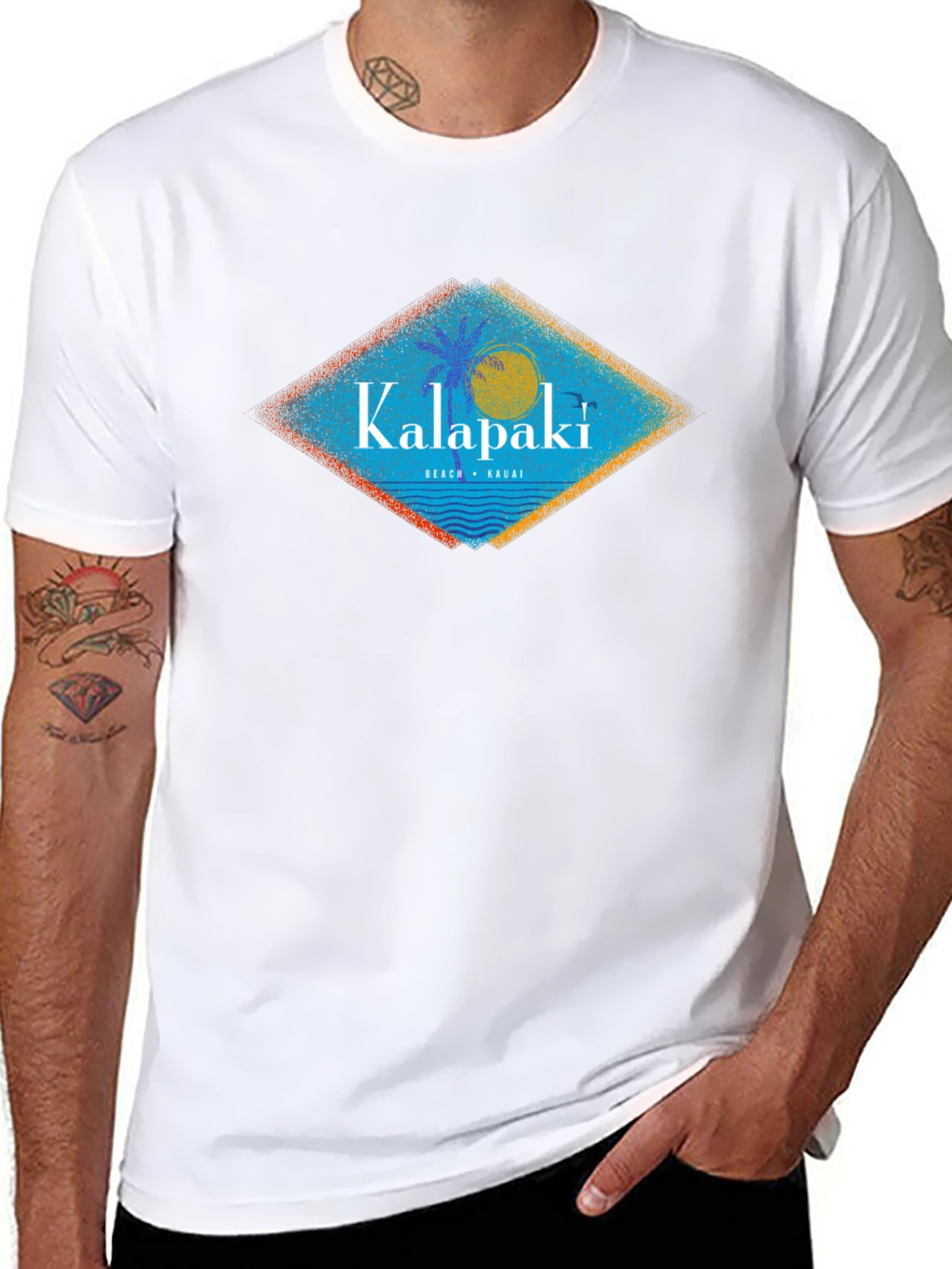 Kalapaki Beach Kauai Graphic T-Shirt
