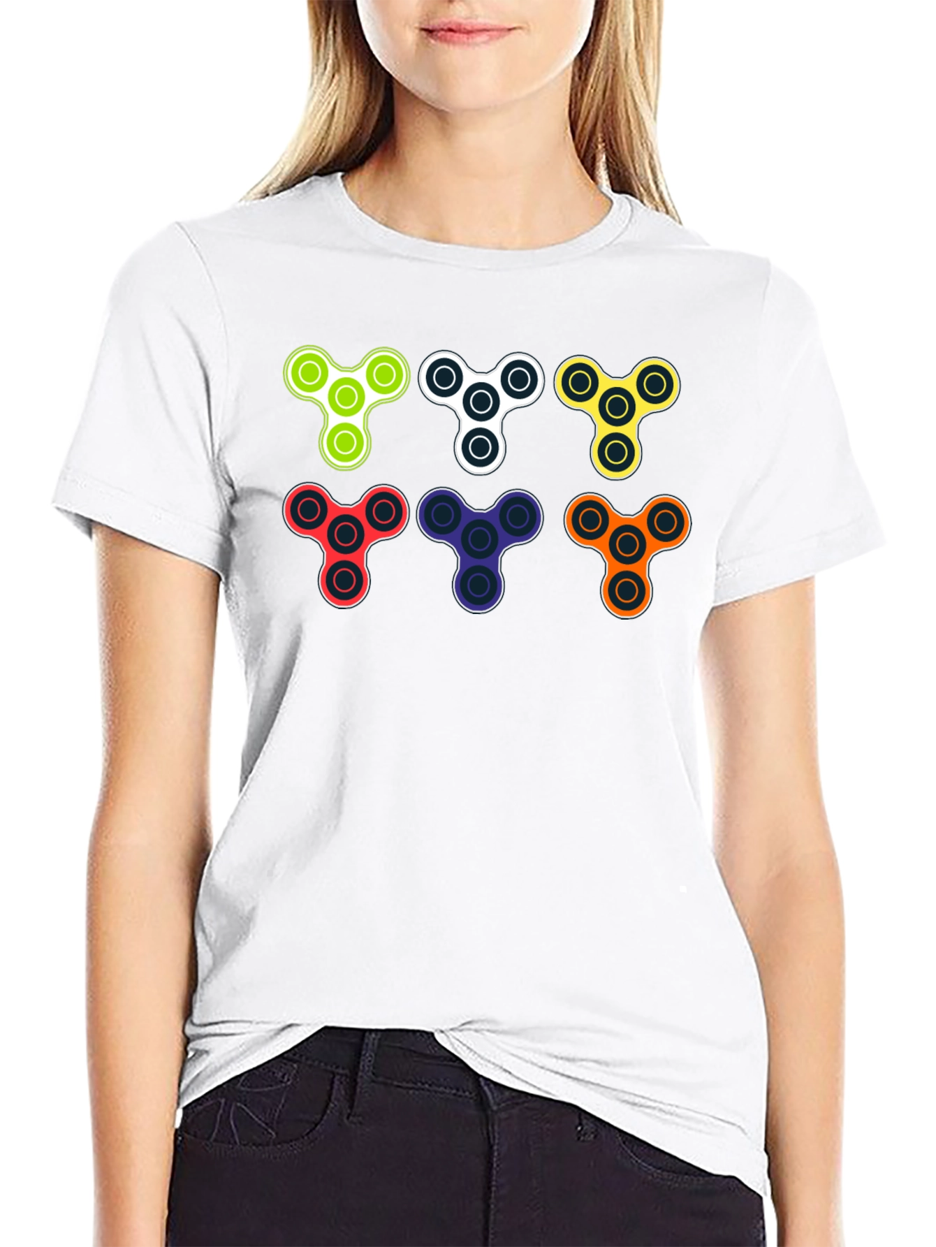 Fidget Spinner Graphic Tee - Cool & Trendy