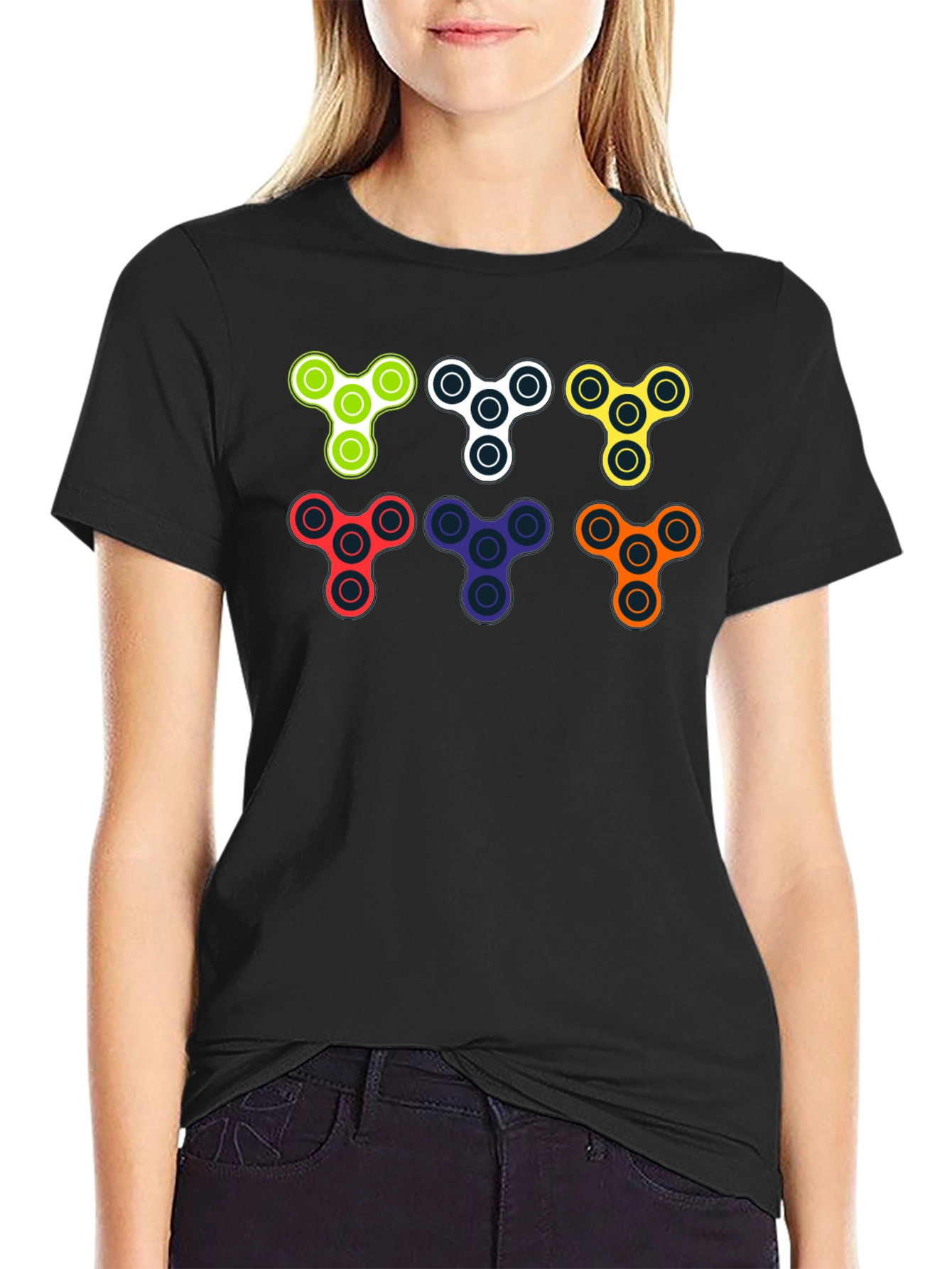 Fidget Spinner Graphic Tee - Cool & Trendy