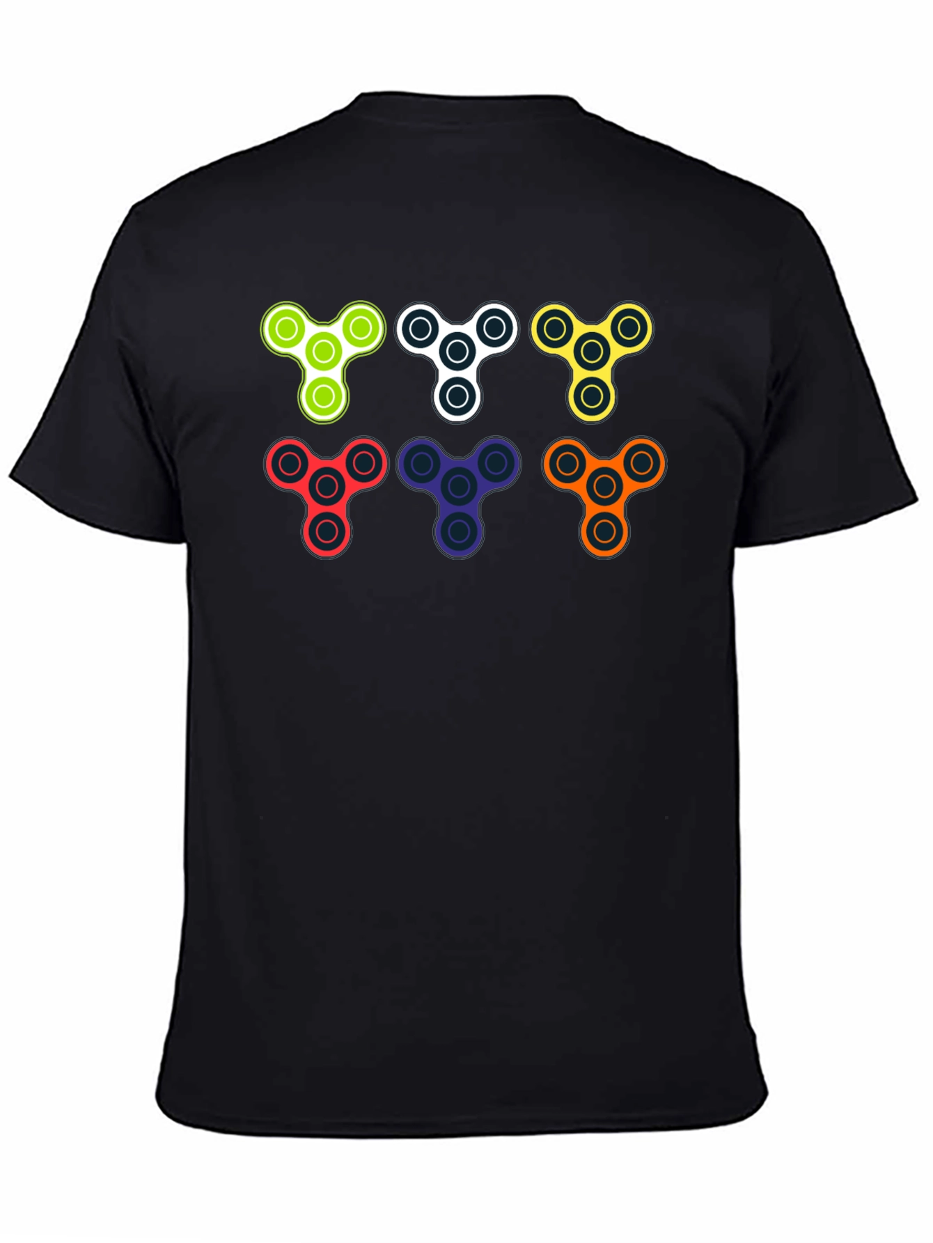 Fidget Spinner Graphic Tee - Cool & Trendy