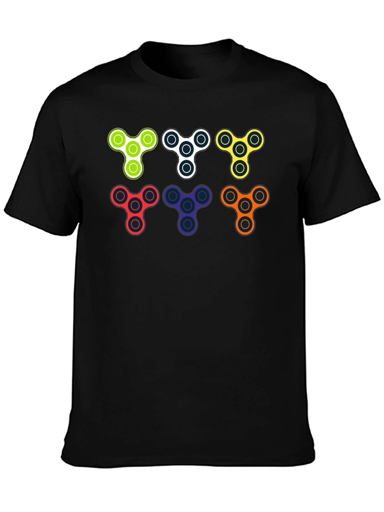 Fidget Spinner Graphic Tee - Cool & Trendy