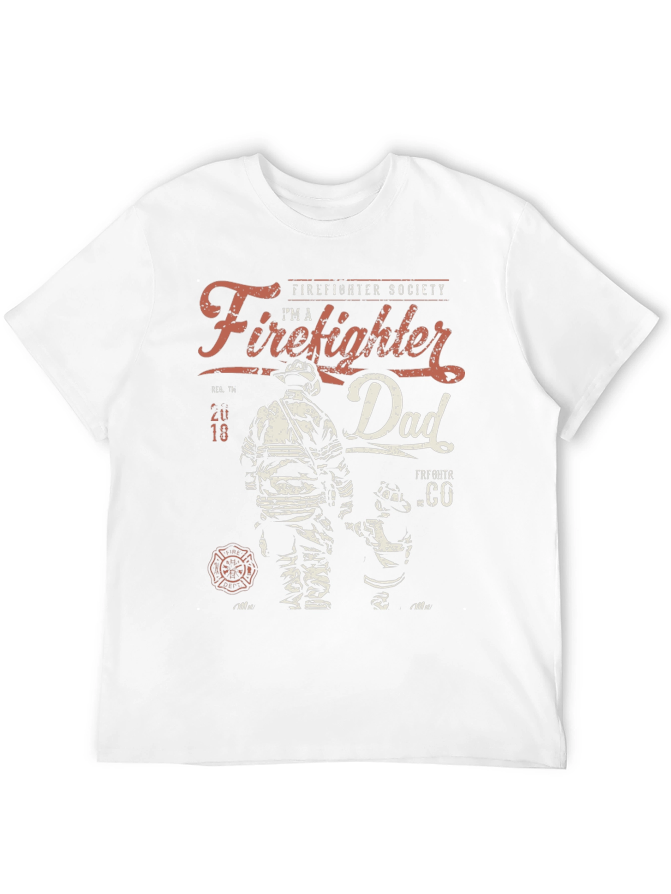 Firefighter Dad T-Shirt - Father & Child