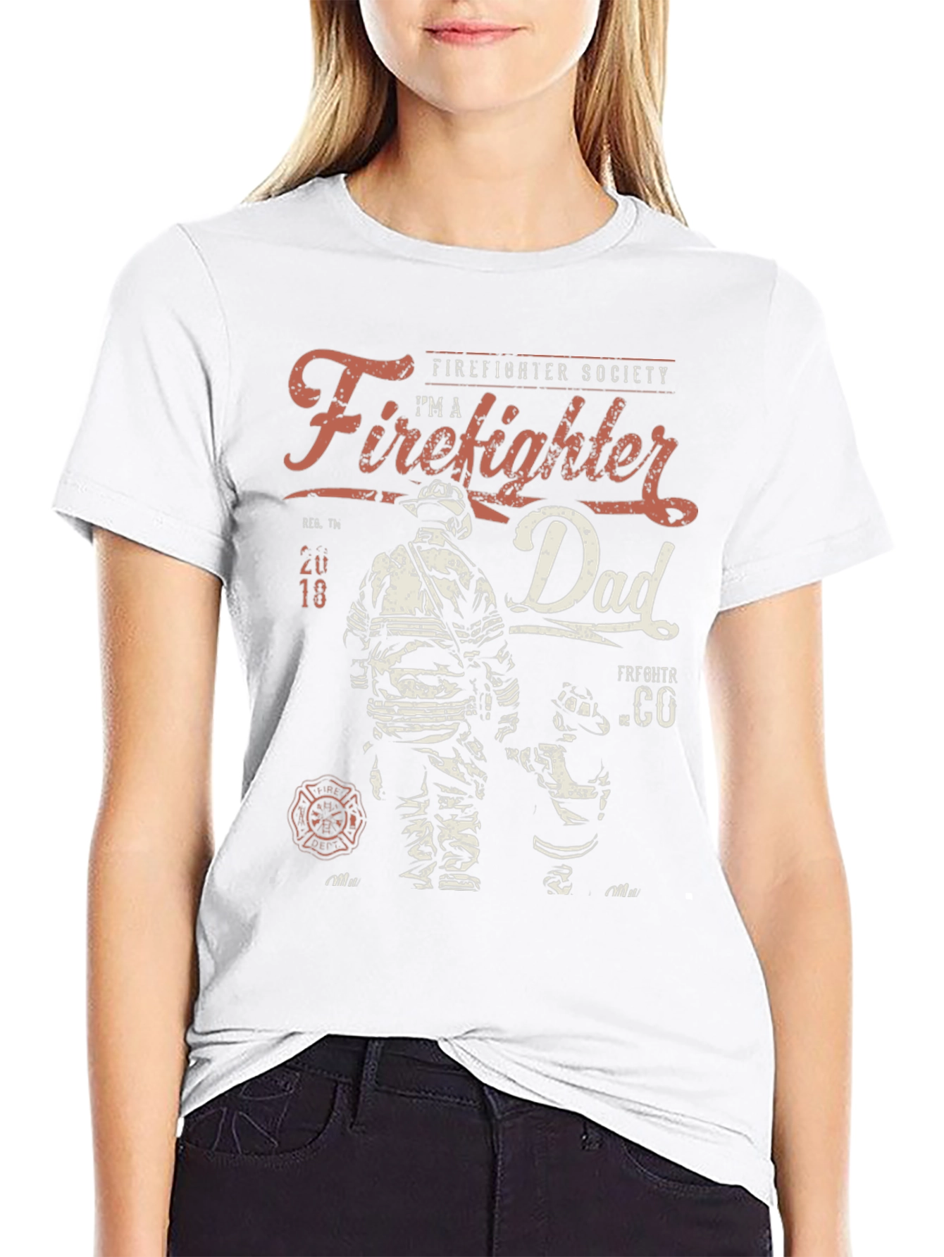 Firefighter Dad T-Shirt - Father & Child