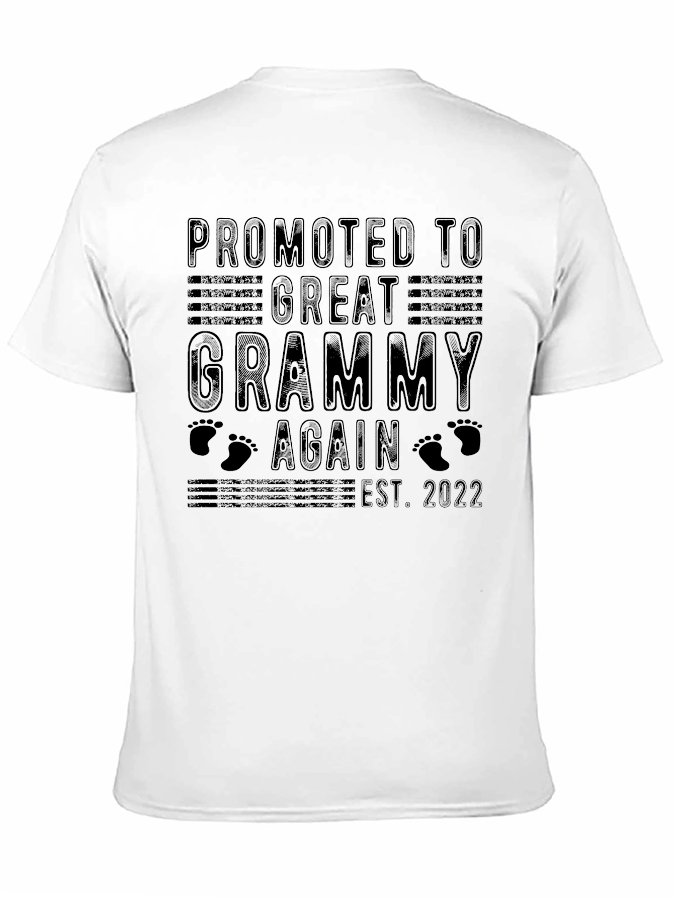 Promoted to Great Grammy Again Est. 2022 Black T-Shirt