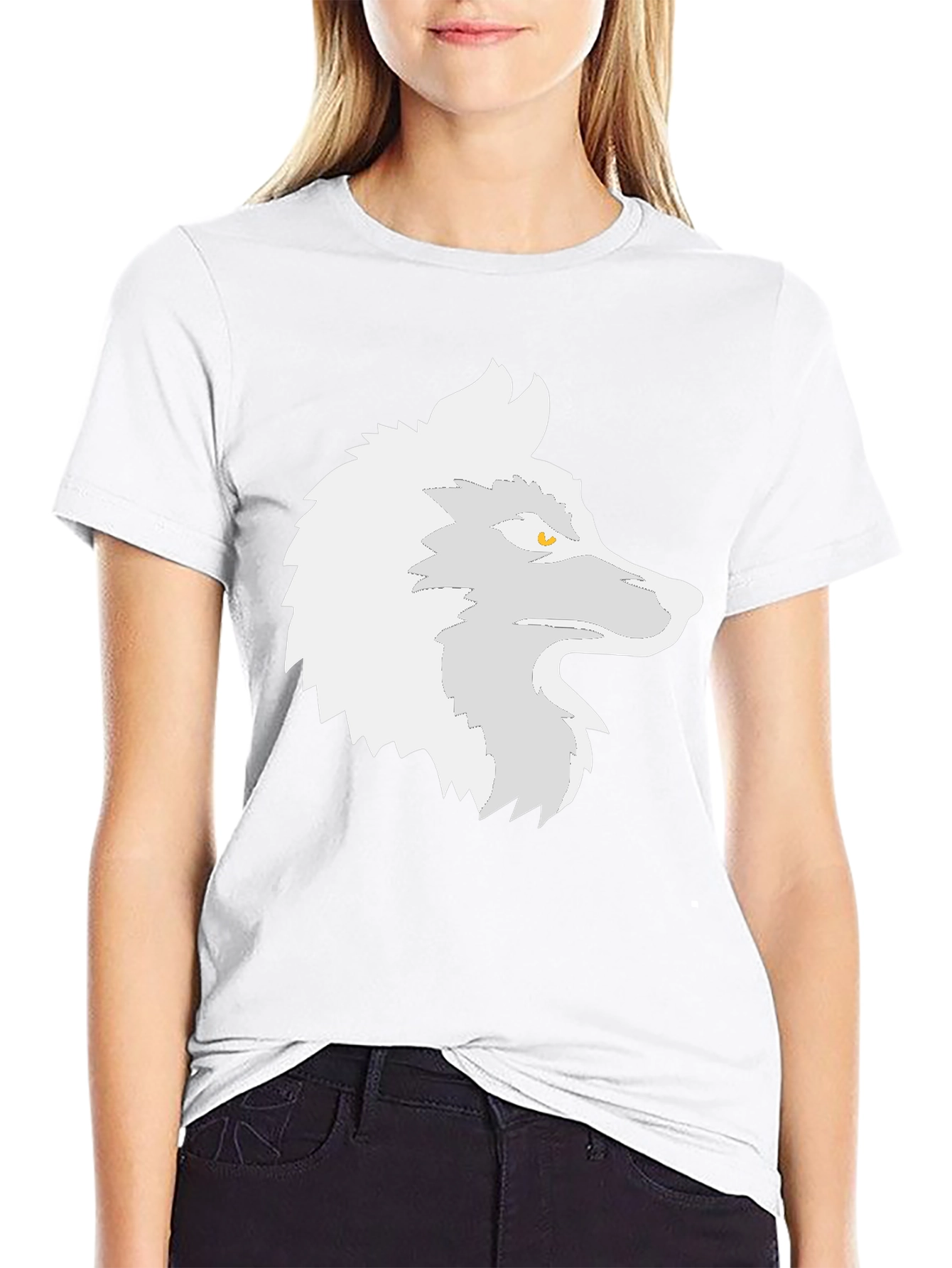 Cool Wolf Graphic Tee - Black Casual T-Shirt