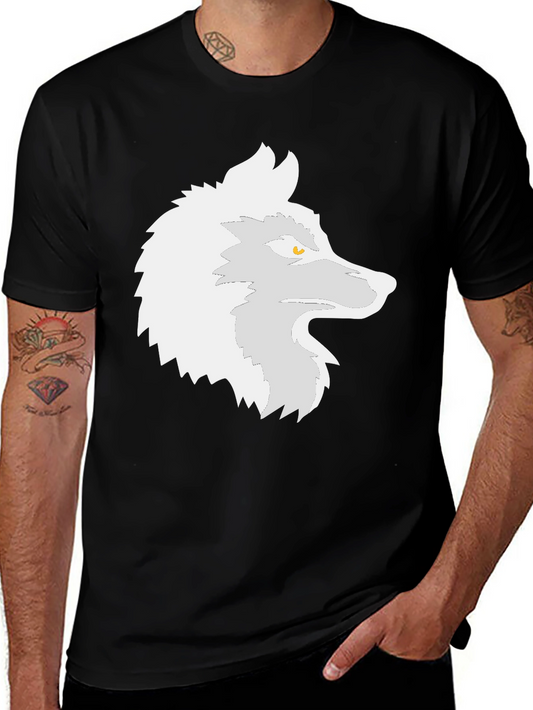 Cool Wolf Graphic Tee - Black Casual T-Shirt