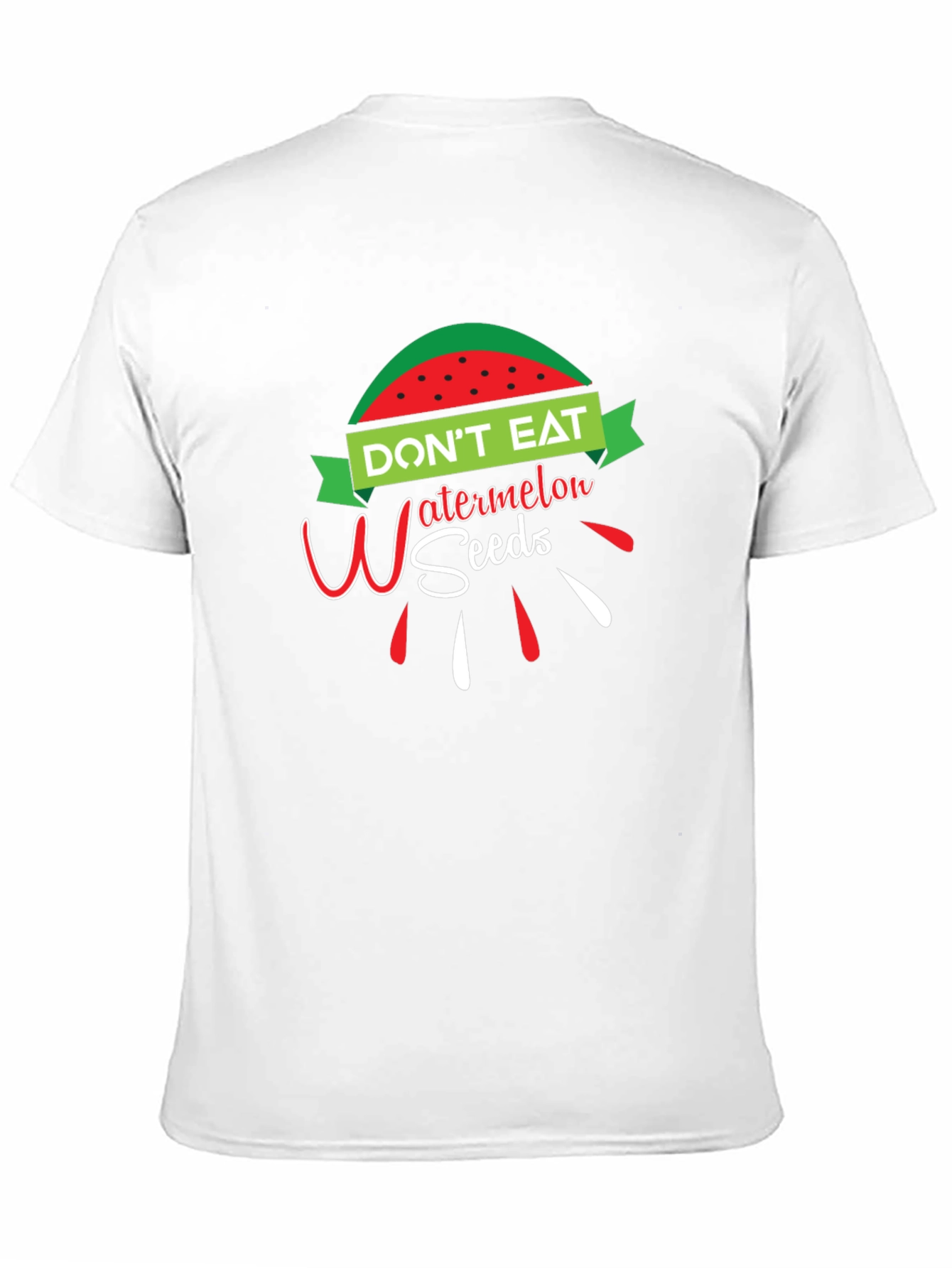 Dont Eat Watermelon Seeds Funny Graphic T-Shirt