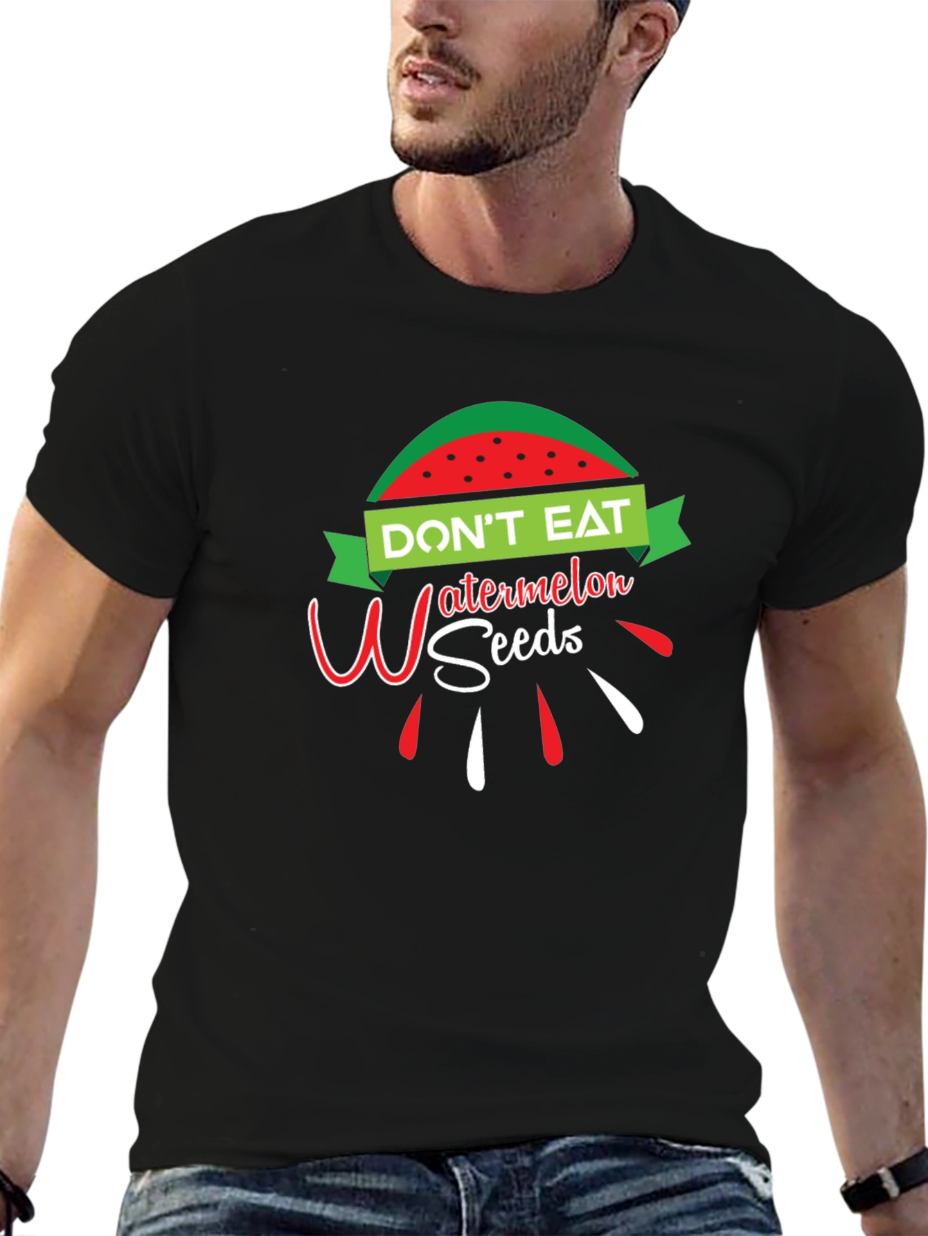 Dont Eat Watermelon Seeds Funny Graphic T-Shirt