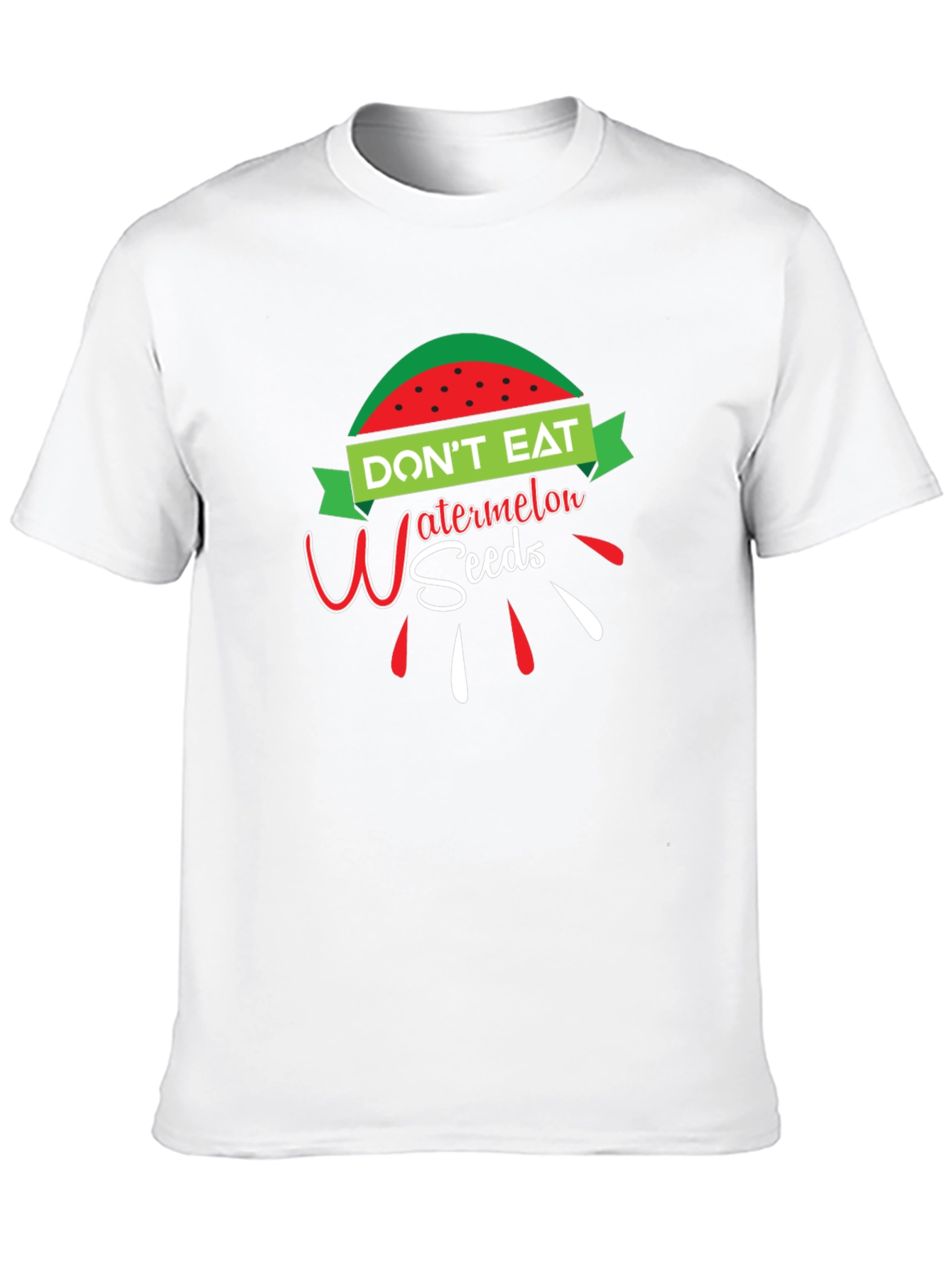 Dont Eat Watermelon Seeds Funny Graphic T-Shirt