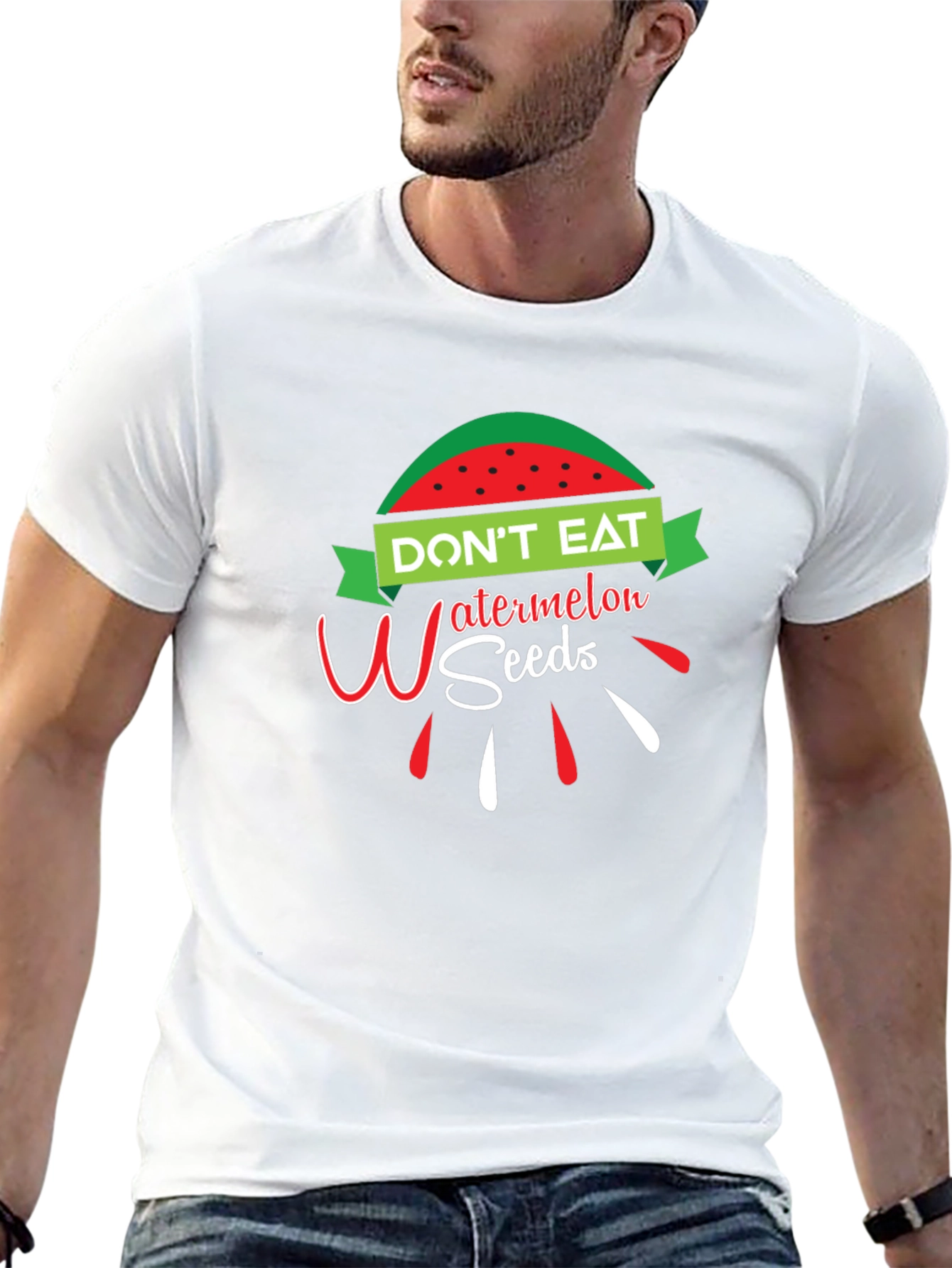 Dont Eat Watermelon Seeds Funny Graphic T-Shirt