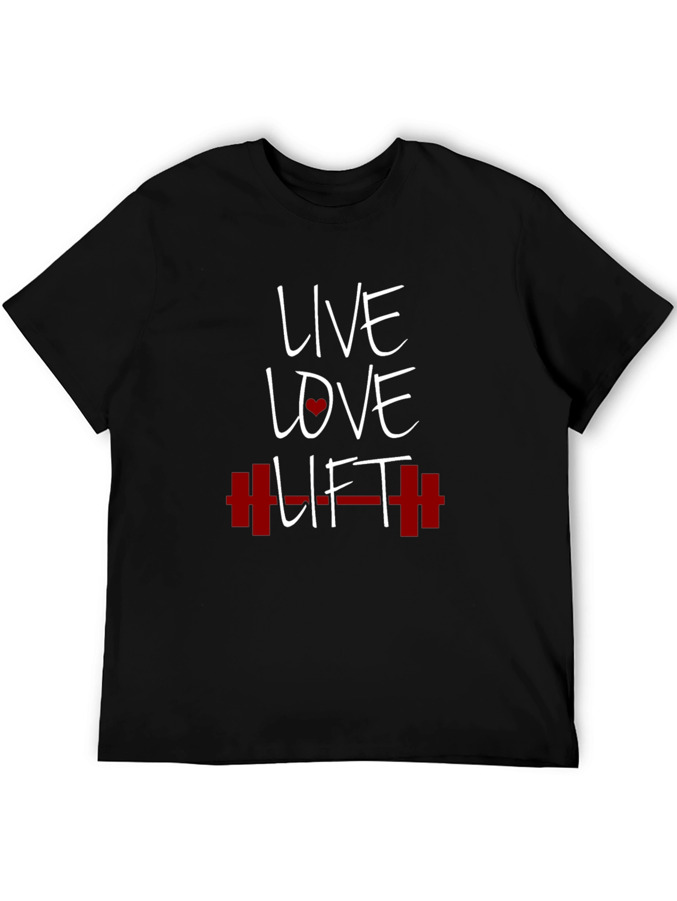 Live Love Lift Graphic Tee - Black Gym T-Shirt